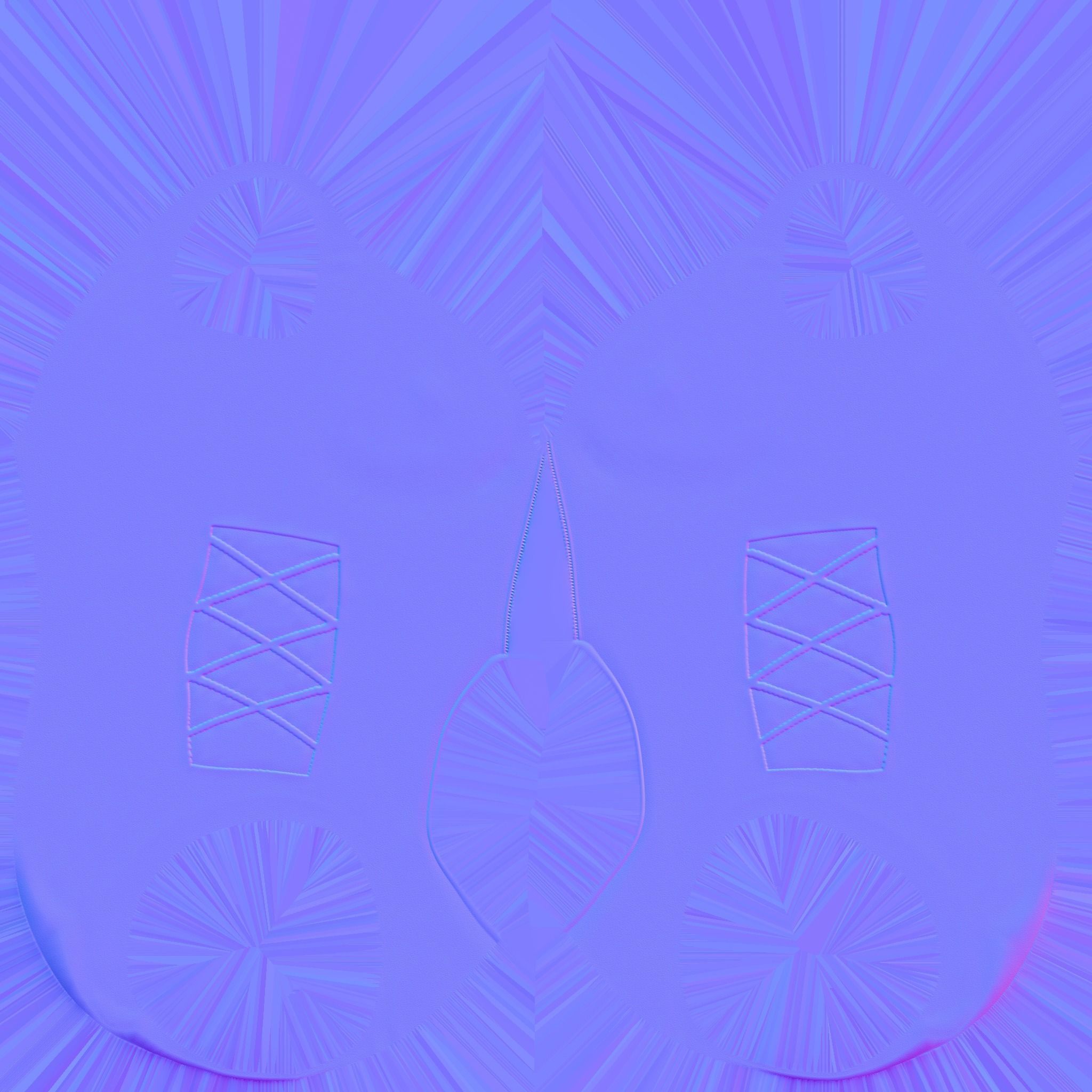 Cyber Cop Bodysuit Low-poly 3D model_10