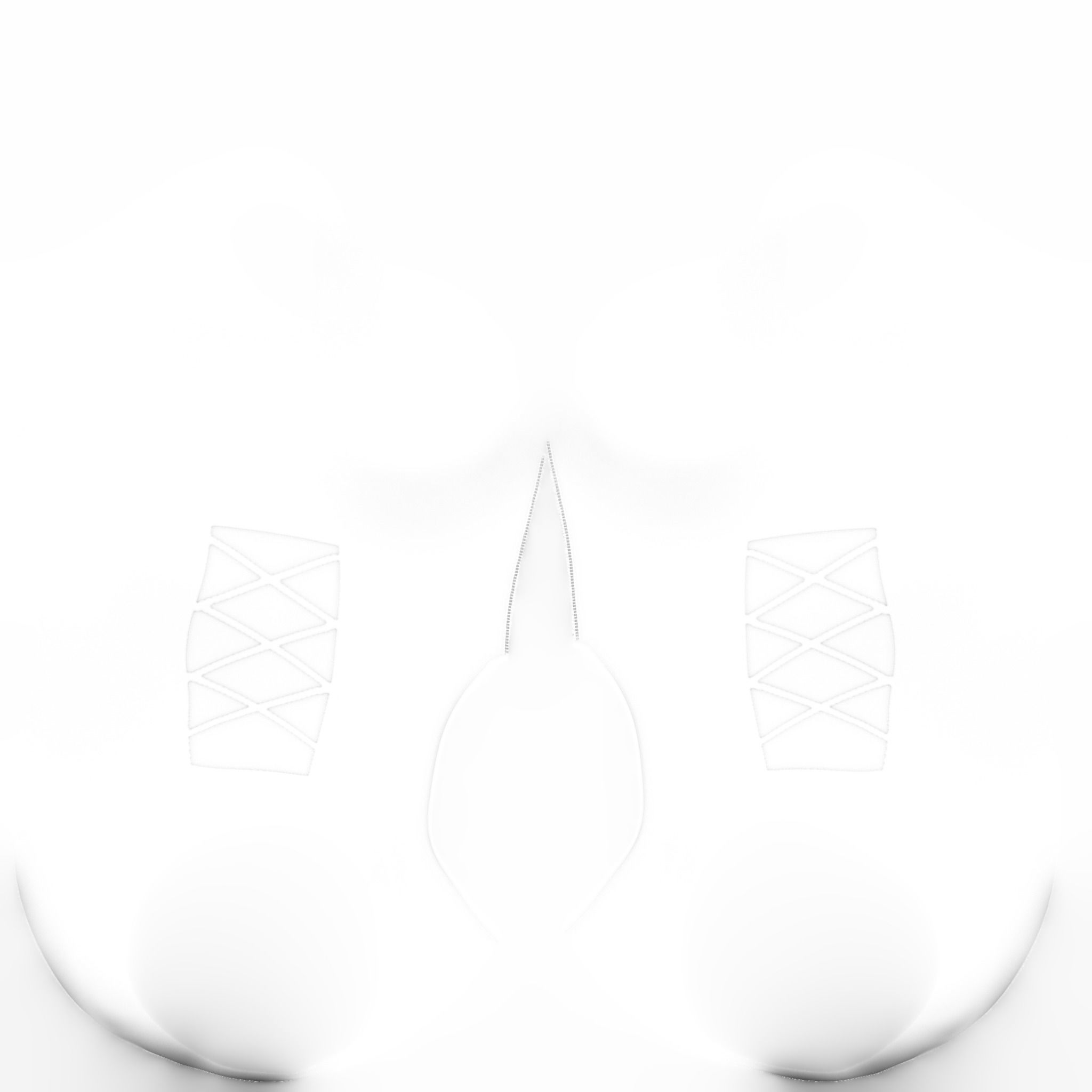 Cyber Cop Bodysuit Low-poly 3D model_12