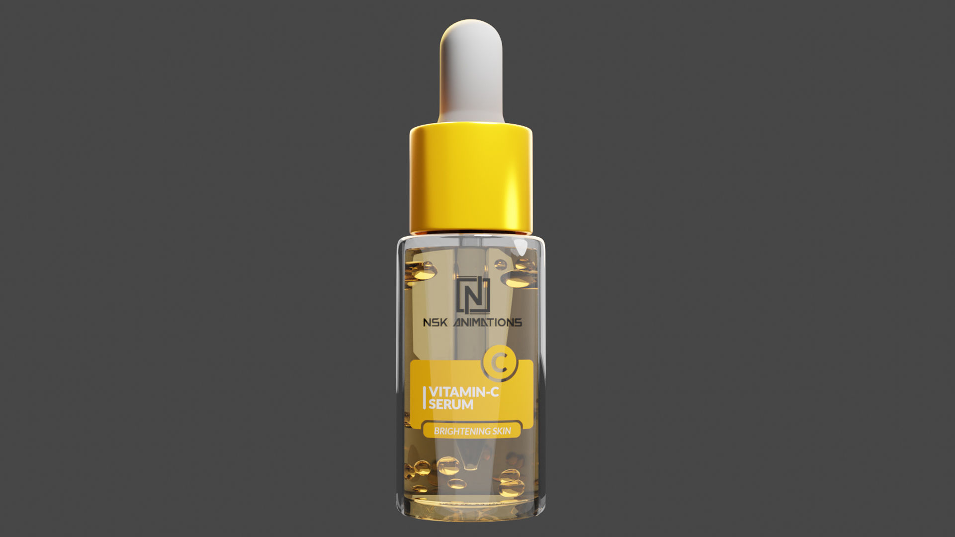 Dropper Serum Bottle 3D model_1