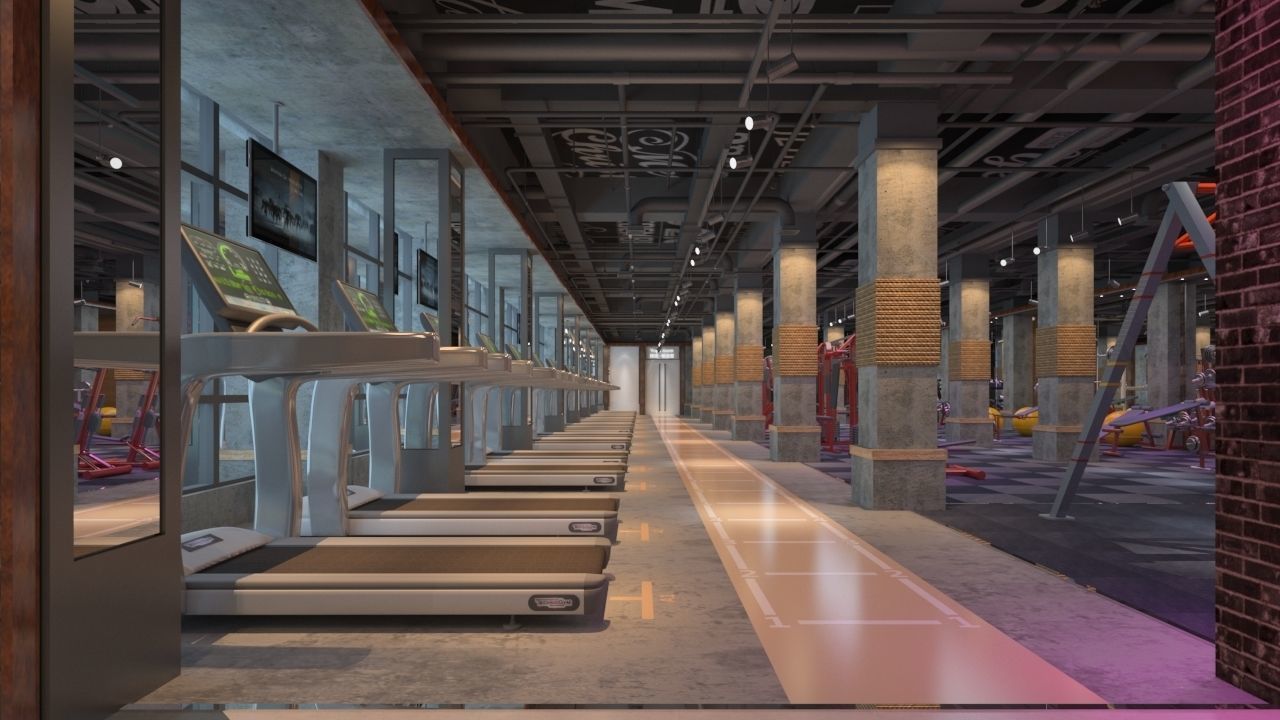 Gym design 3D model_1