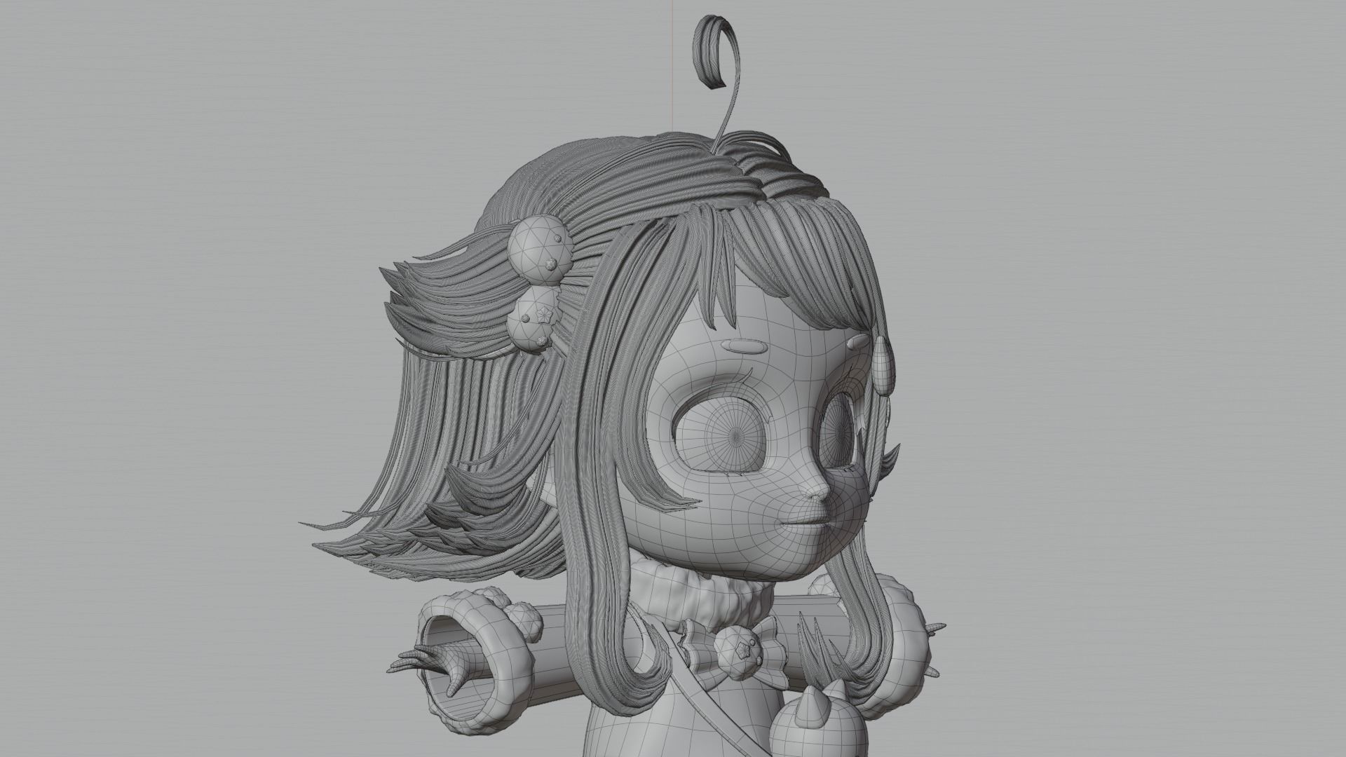 Chibi Character - Ready to rig 3D model_30