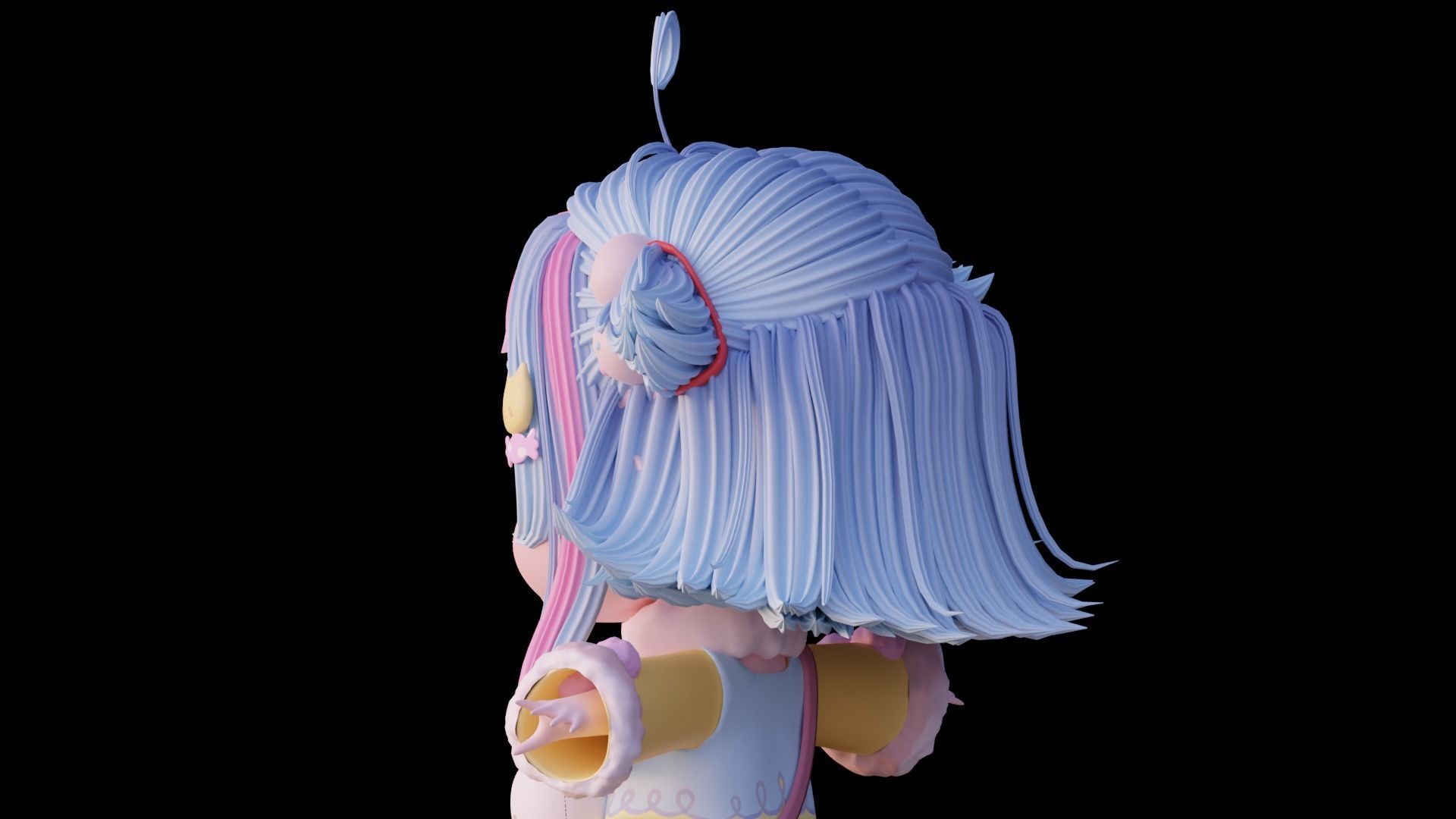 Chibi Character - Ready to rig 3D model_16