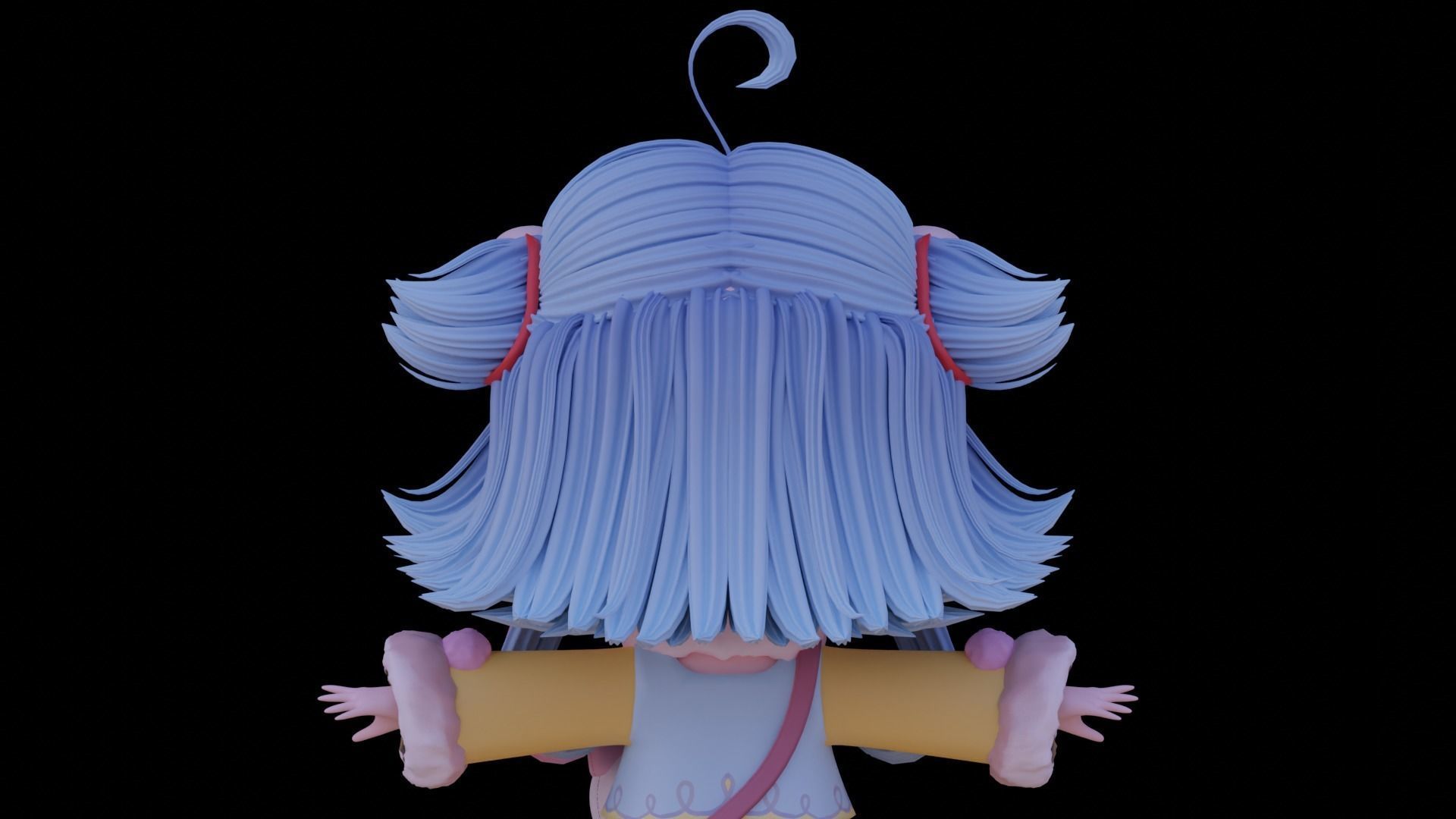 Chibi Character - Ready to rig 3D model_13