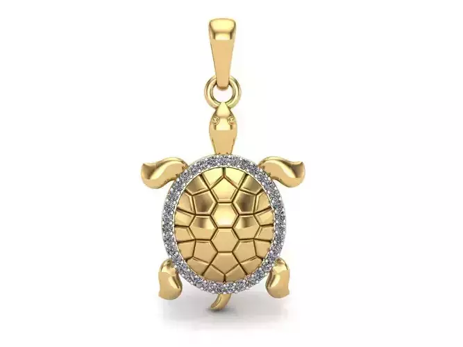 Tortoise Gold Pendant