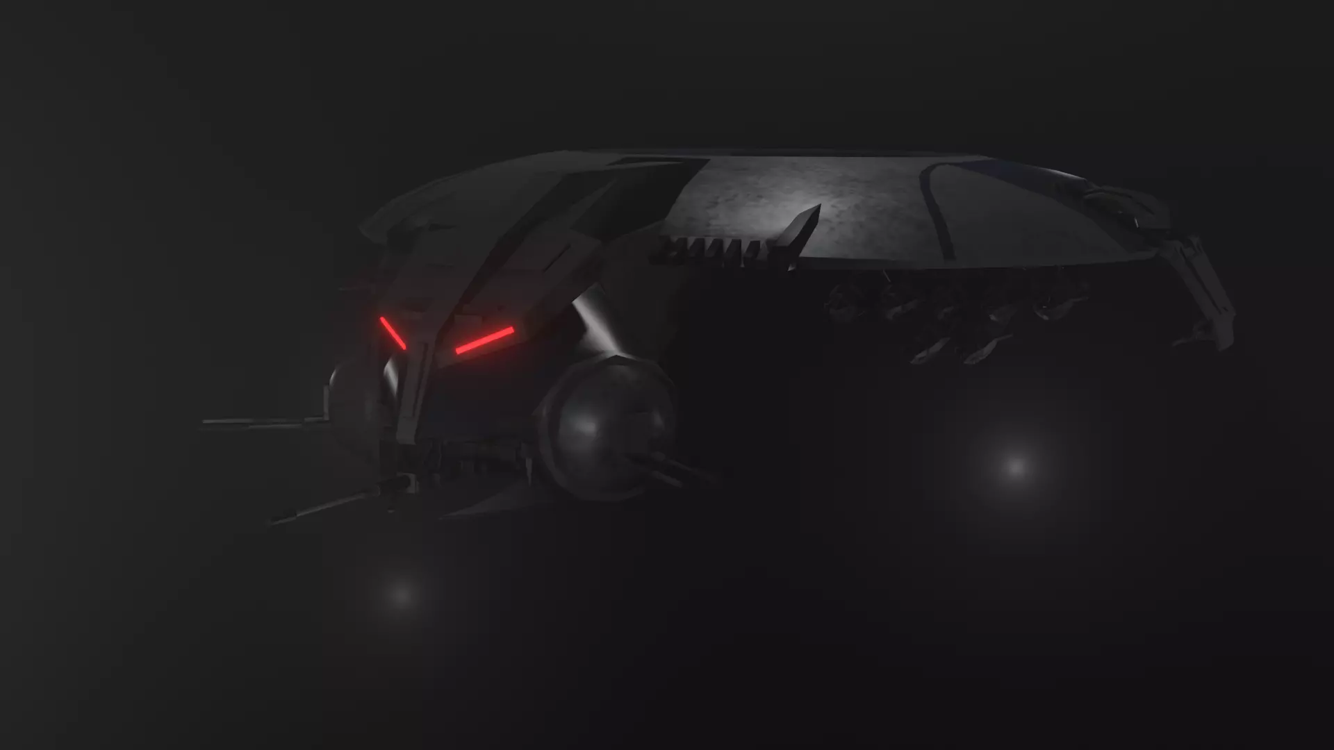 HMP droid gunship Low-poly 3D model