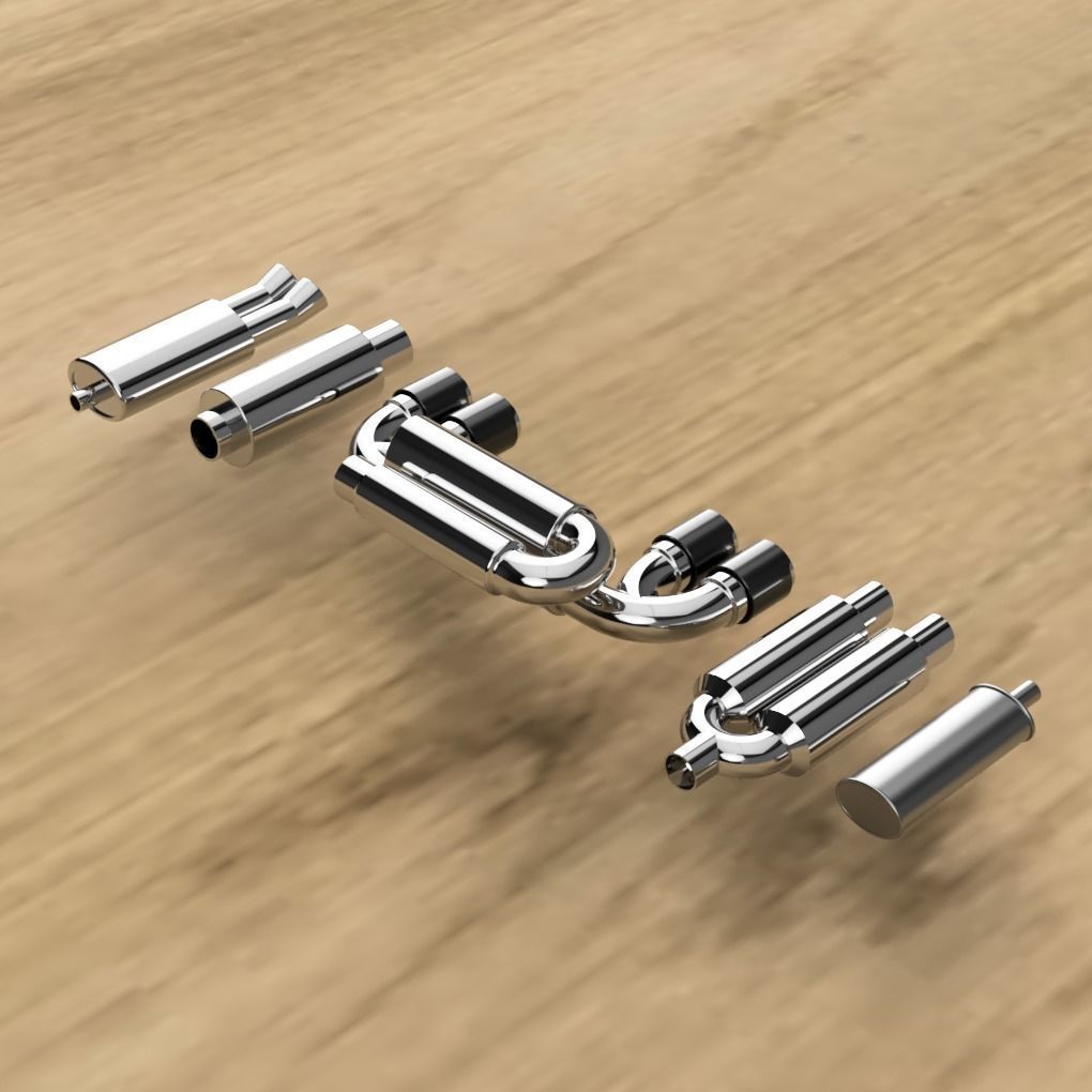 1to10 RC Exhaust Set - 3D print model with all Files 3D print model_1