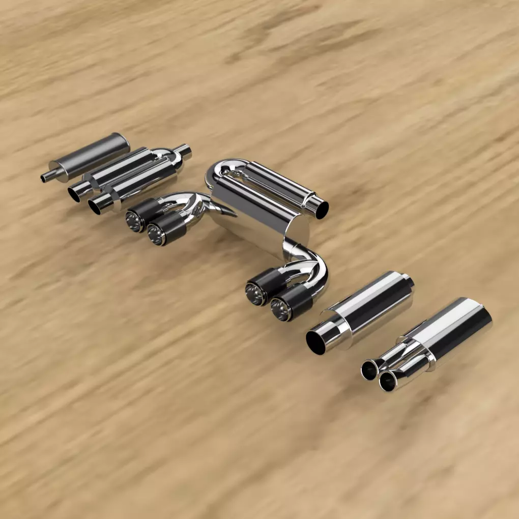 1to10 RC Exhaust Set - 3D print model with all Files 3D print model_0