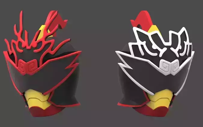 Avataro Sentai Donbrothers Don Doragoku and Torabolt helmet