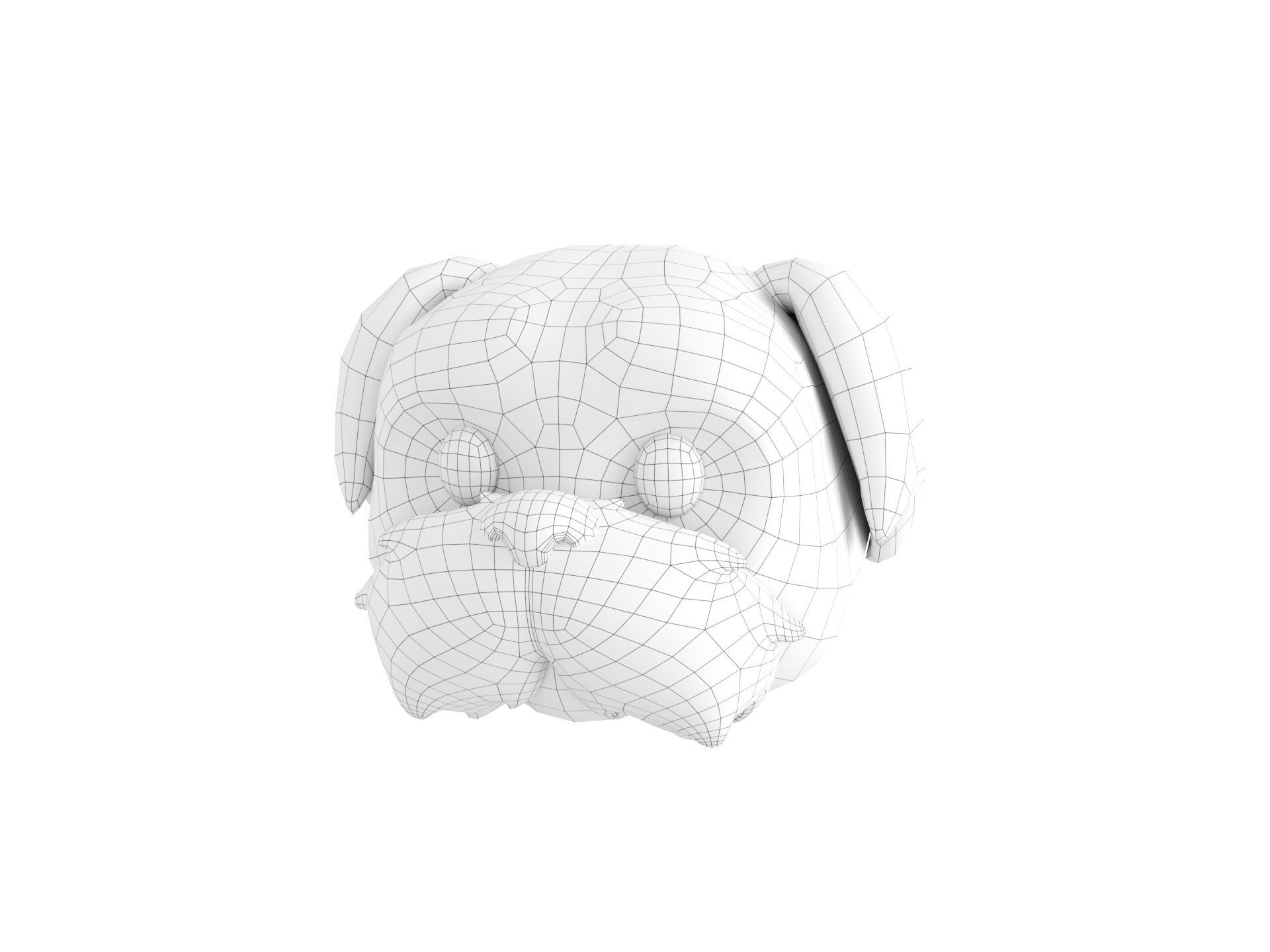 Prop190 Shih Tzu Dog Head 3D model_28