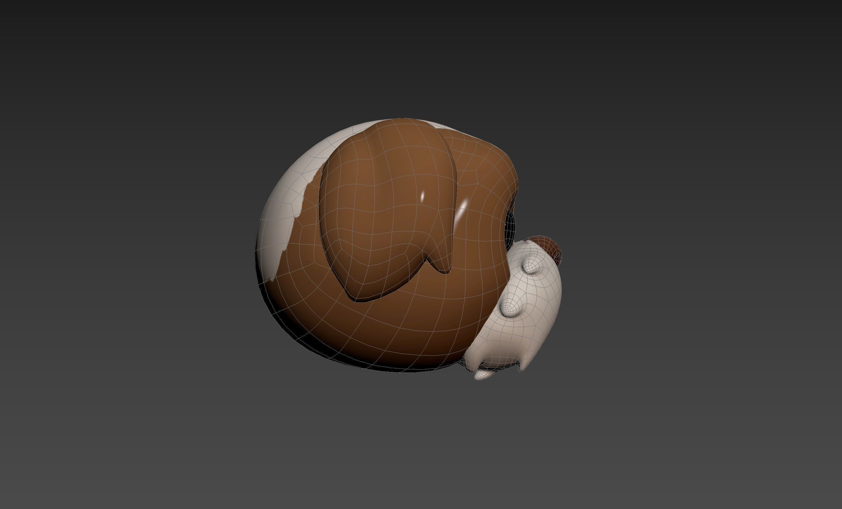 Prop190 Shih Tzu Dog Head 3D model_17