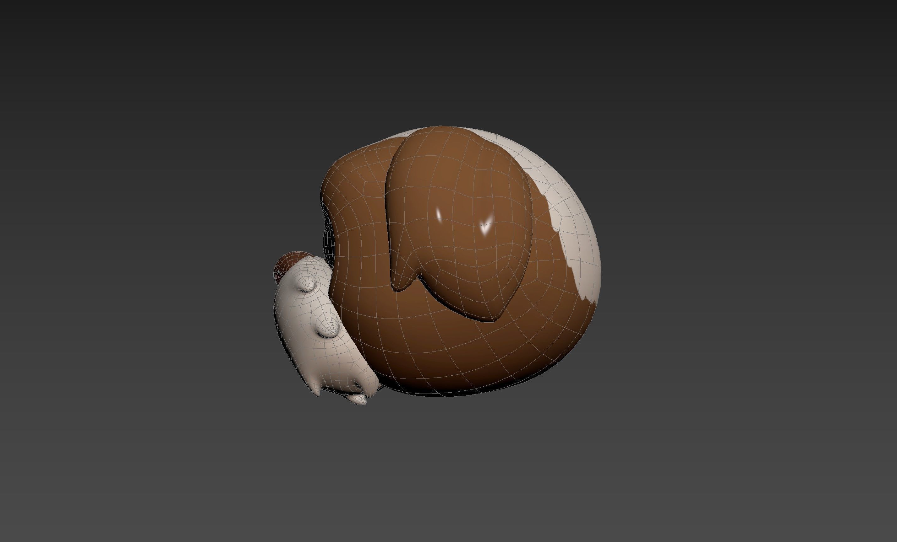 Prop190 Shih Tzu Dog Head 3D model_23