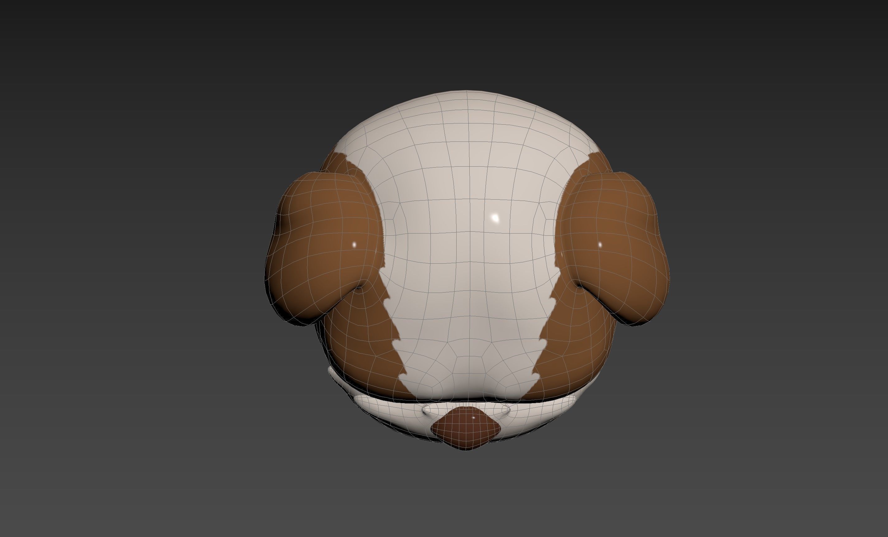 Prop190 Shih Tzu Dog Head 3D model_27