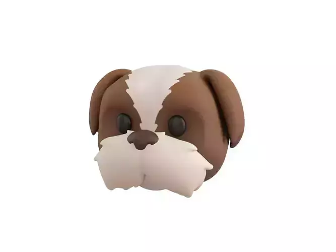 Prop190 Shih Tzu Dog Head