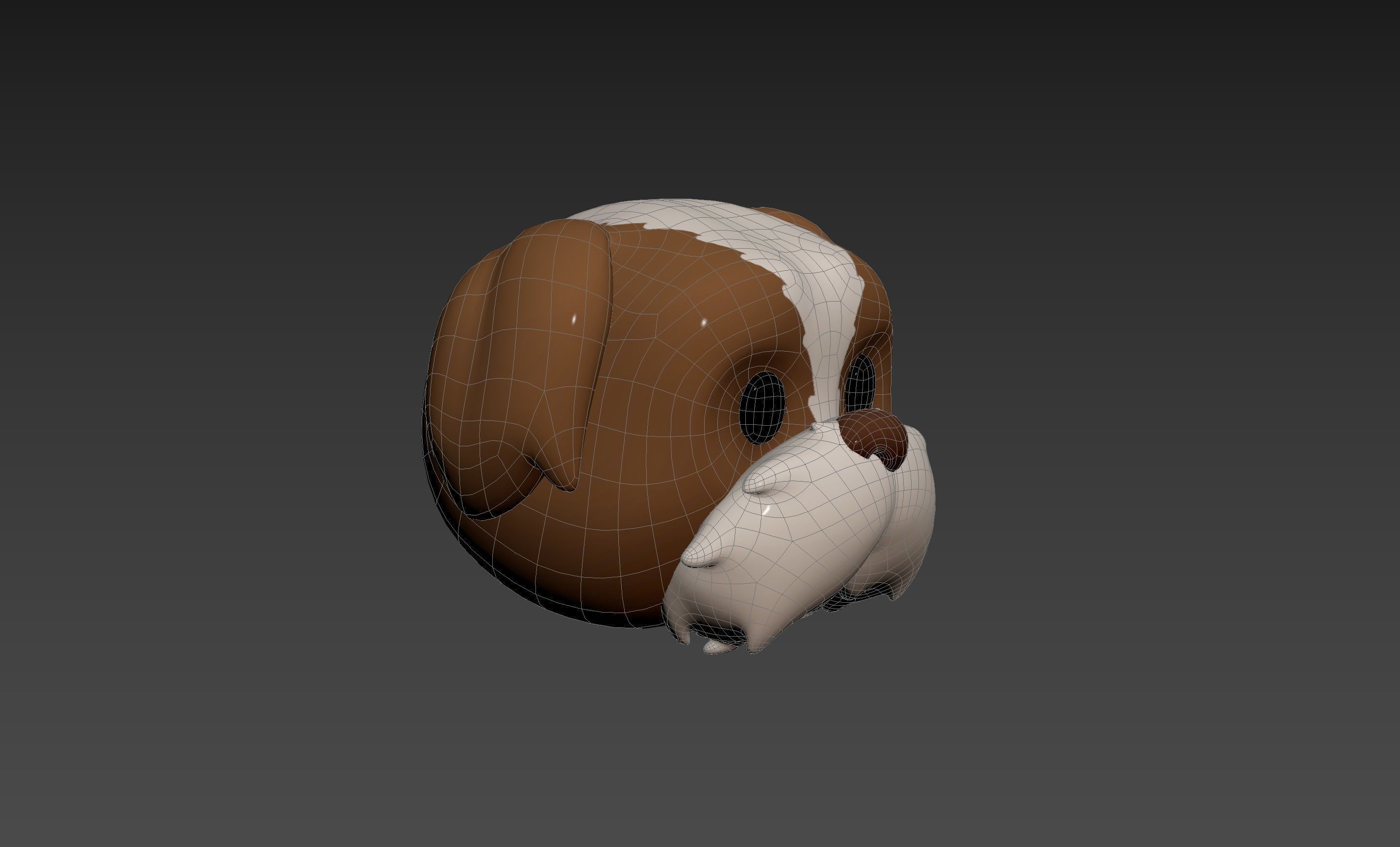 Prop190 Shih Tzu Dog Head 3D model_15