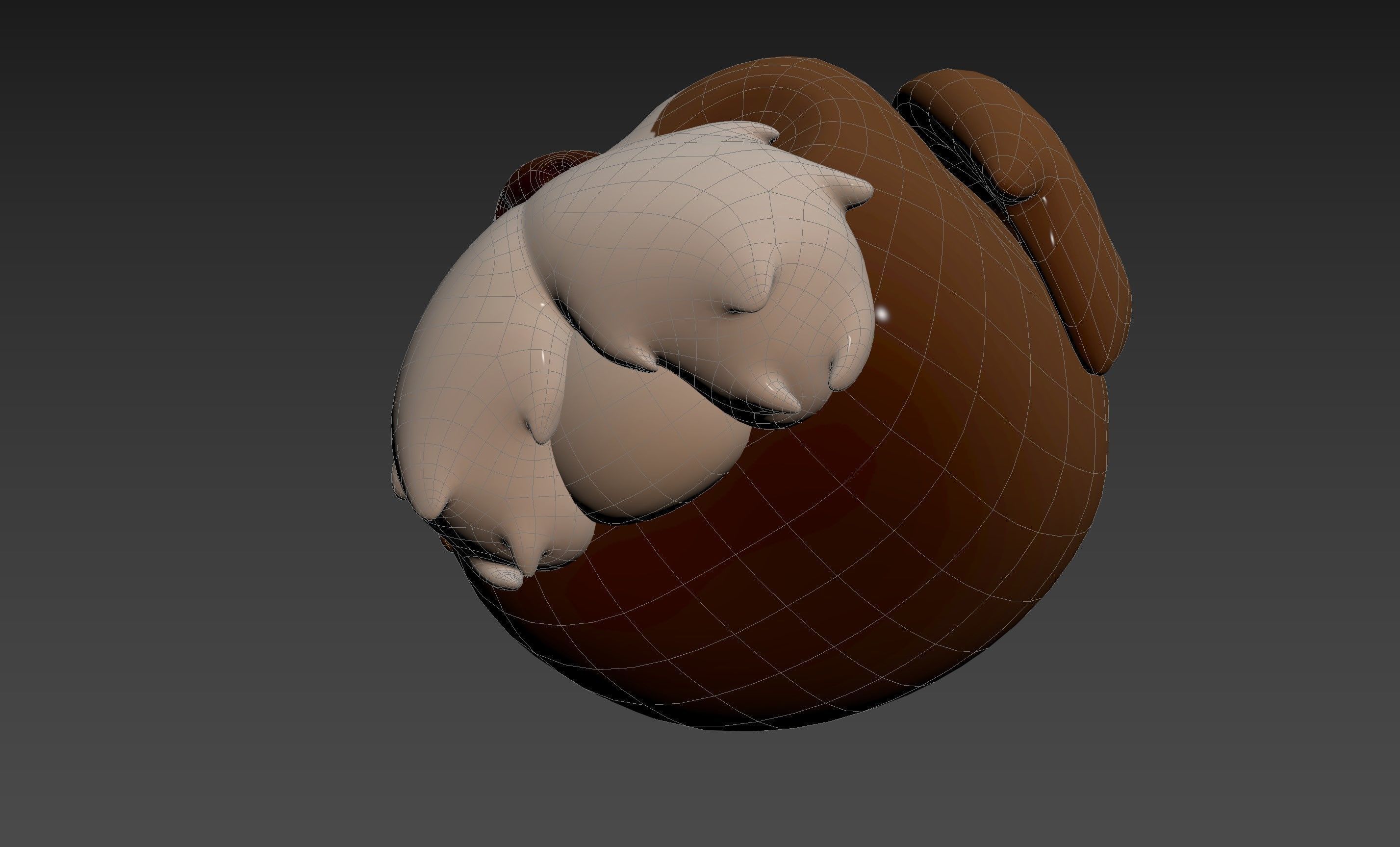 Prop190 Shih Tzu Dog Head 3D model_24