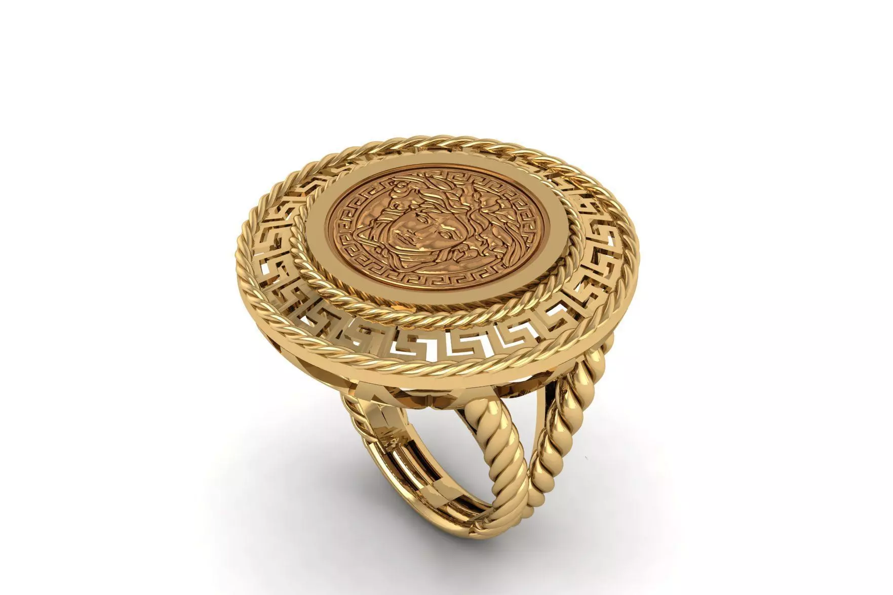 Coin Bezel Ring R 177 3D print model