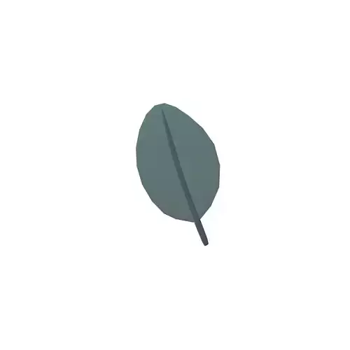 Cartoon Leaf v7 003 Low-poly 3D model