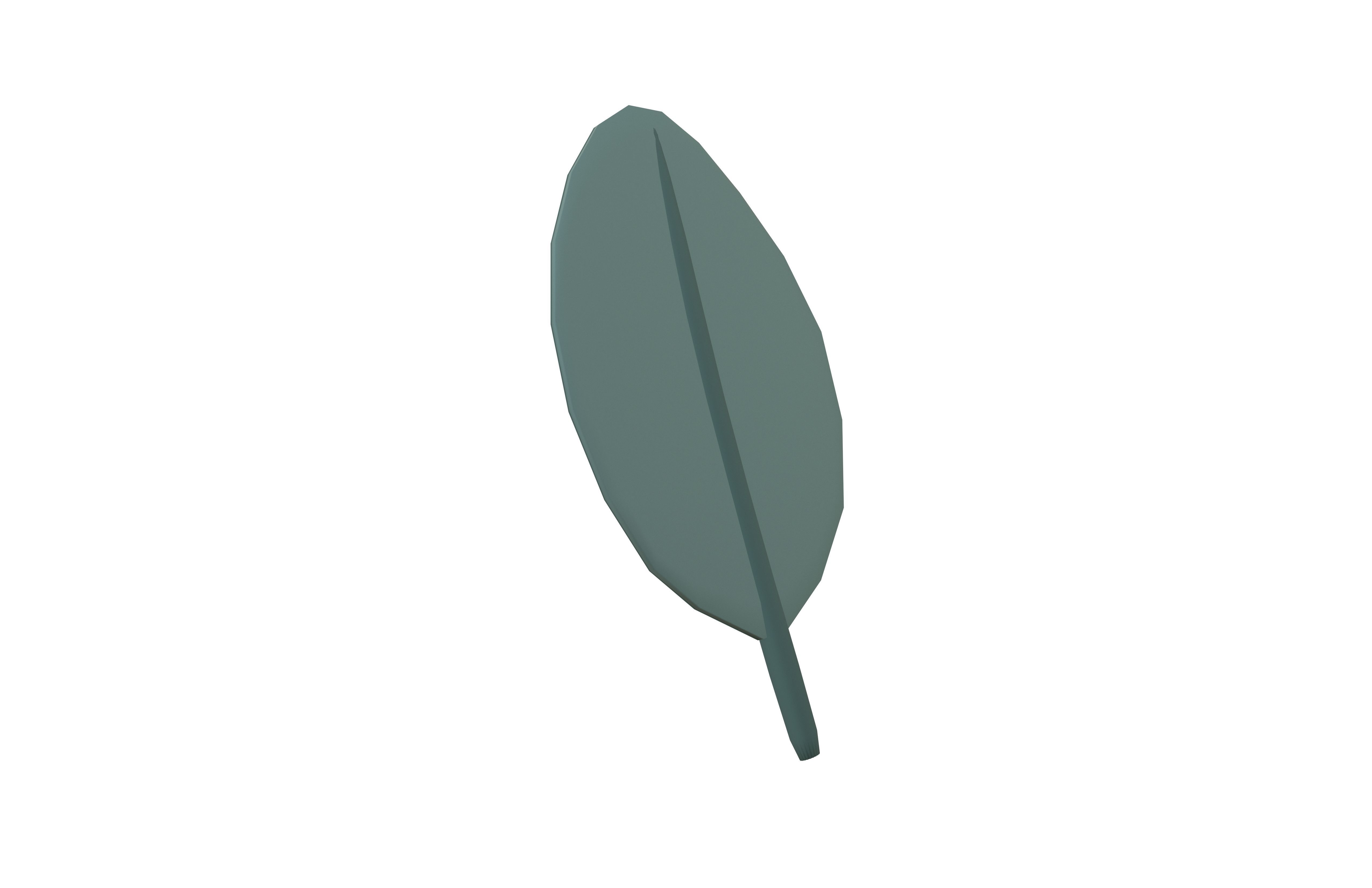 Cartoon Leaf v7 003 Low-poly 3D model_3
