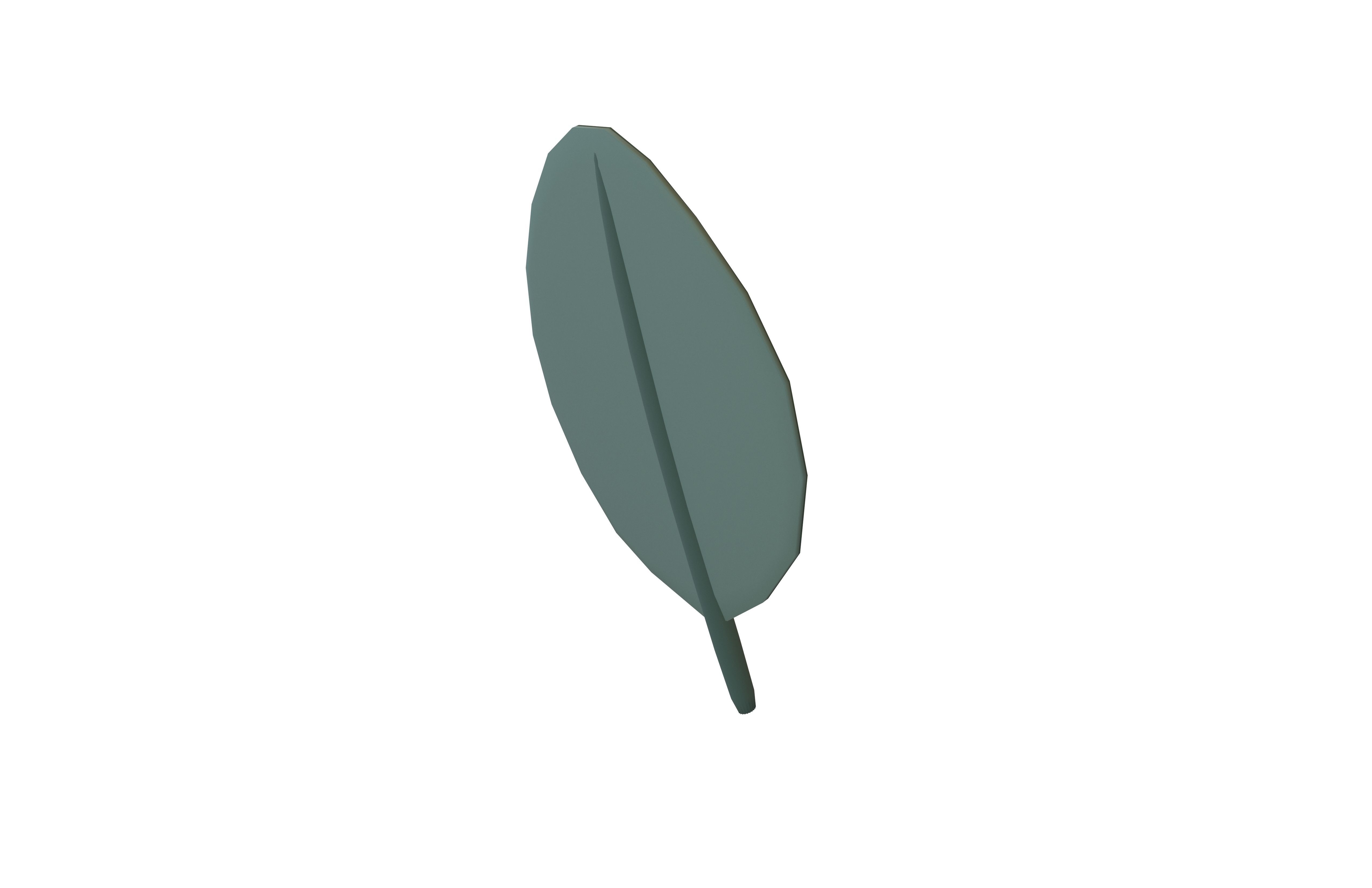 Cartoon Leaf v7 003 Low-poly 3D model_2