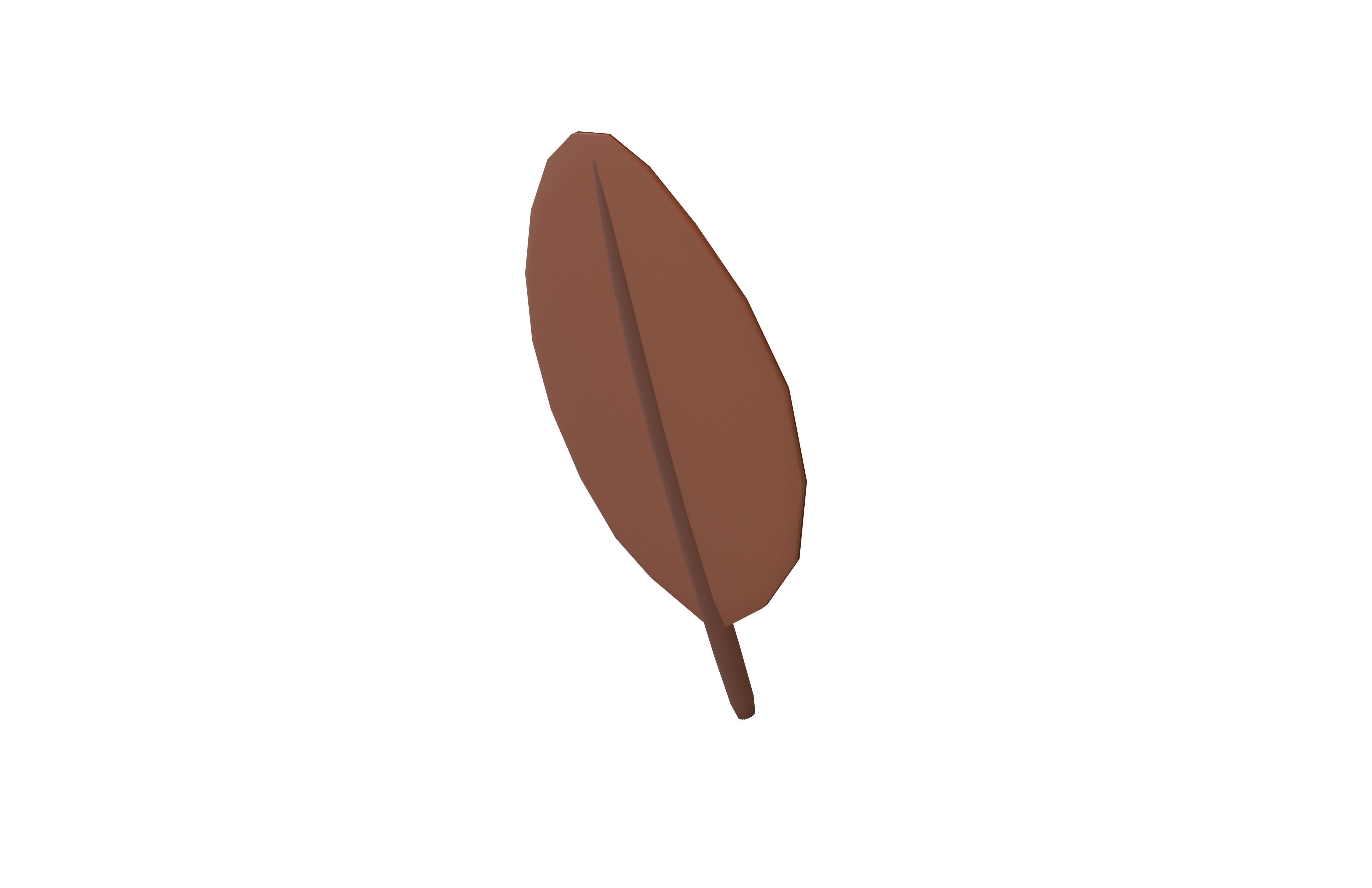 Cartoon Leaf v7 005 Low-poly 3D model_2