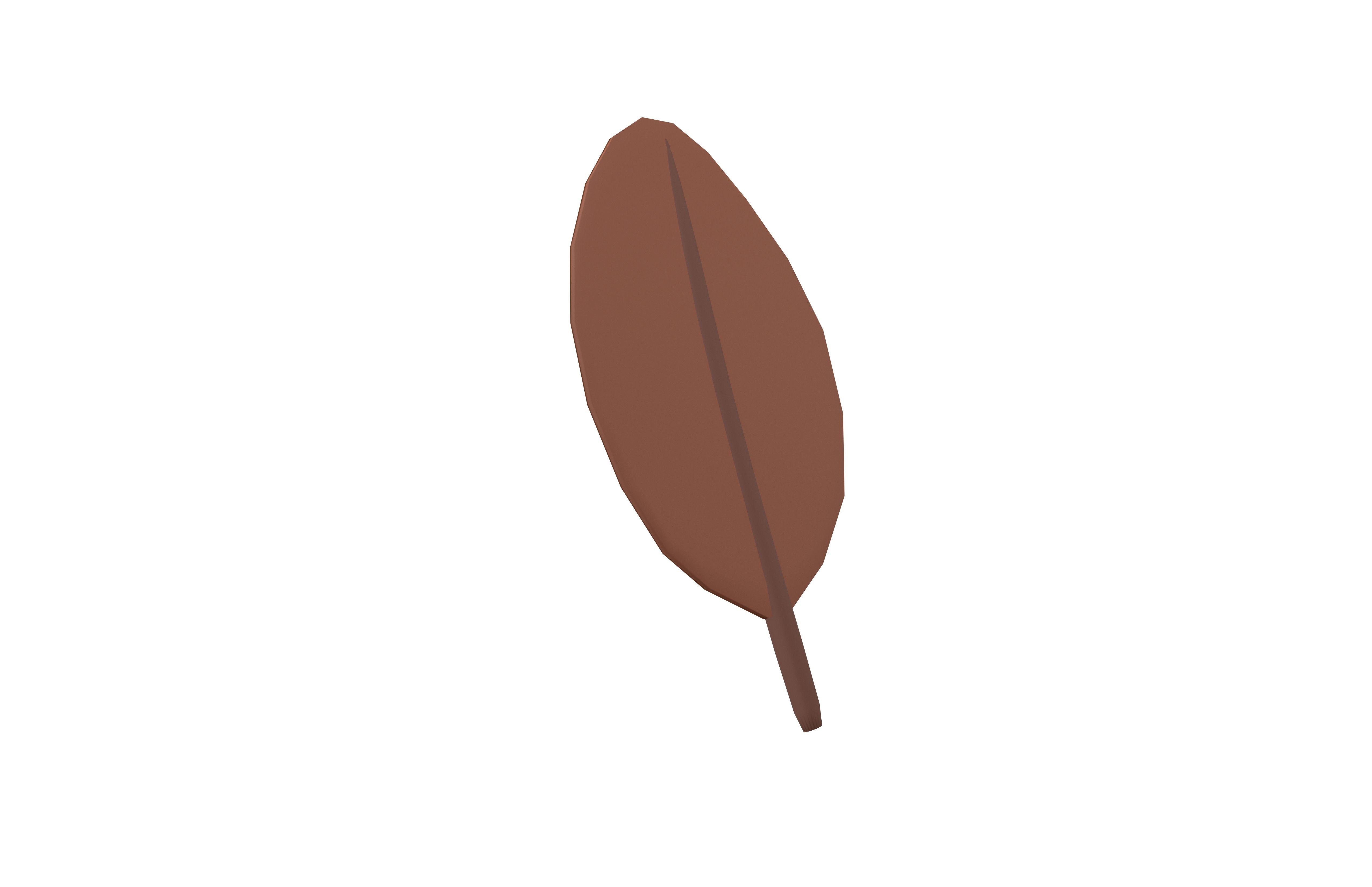 Cartoon Leaf v7 005 Low-poly 3D model_3