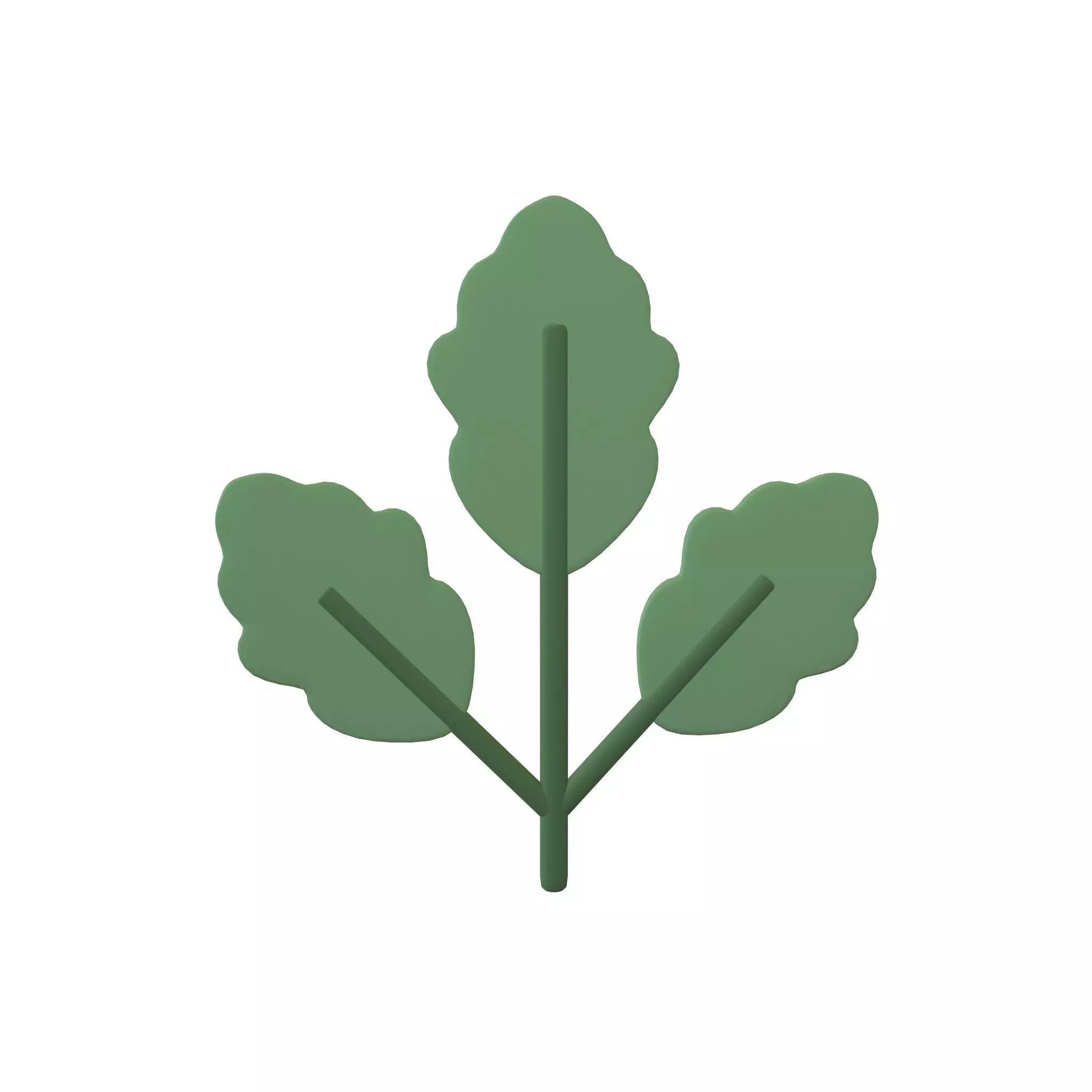 Cartoon Leaf v8 002 Low-poly 3D model_0