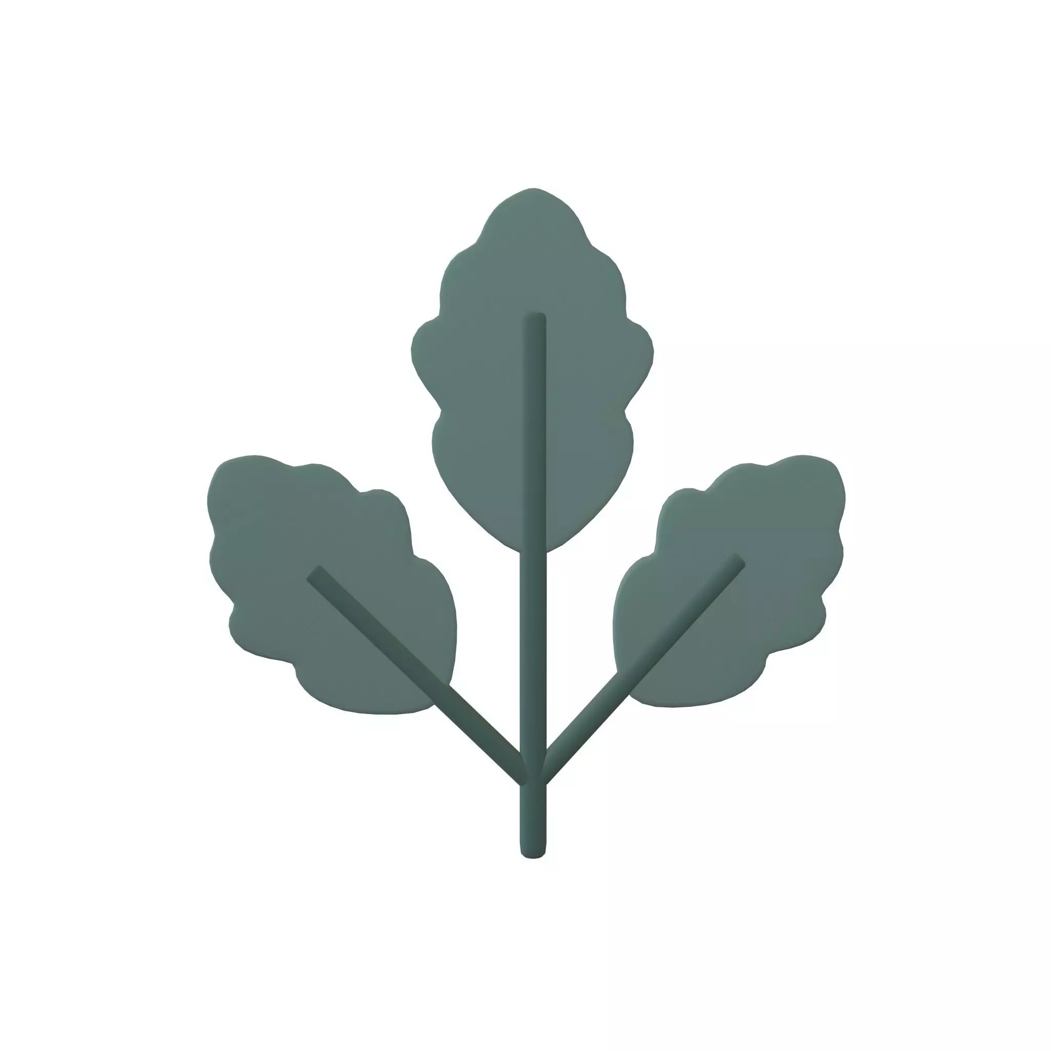 Cartoon Leaf v8 003 Low-poly 3D model_0