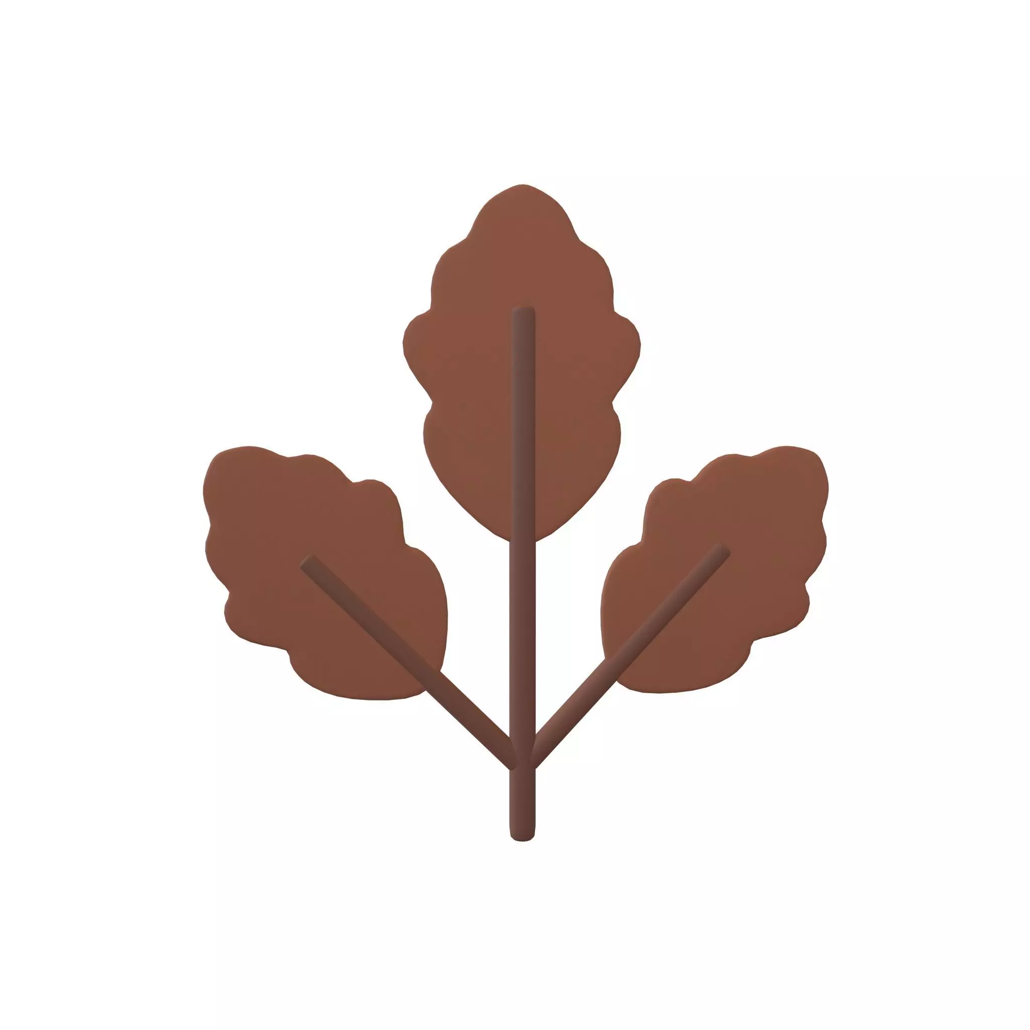 Cartoon Leaf v8 005 Low-poly 3D model_0