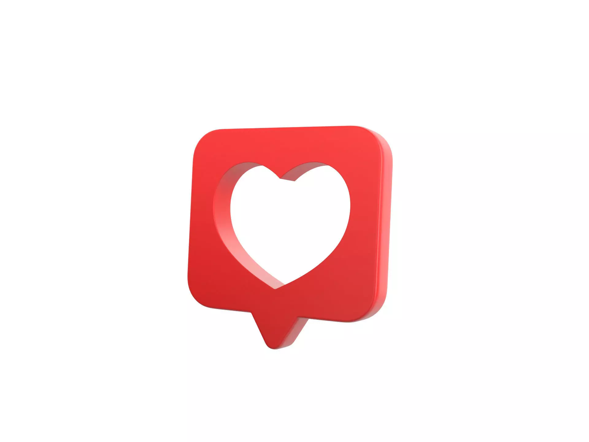 Symbol008 Heart Message 3D model