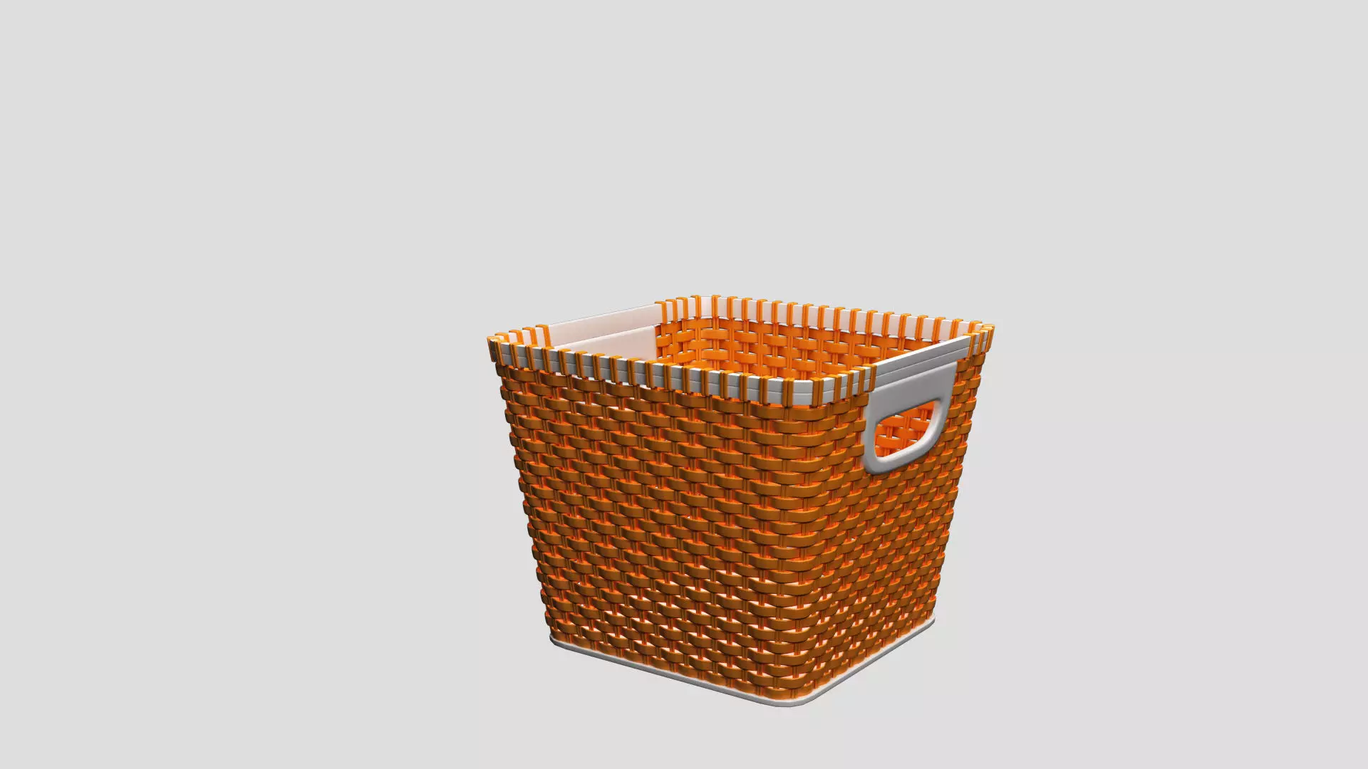 Basket 3D model orange 3D model