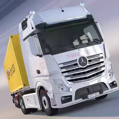 Mercedes Actros MP4 Gigaspace Truck with 40ft Container