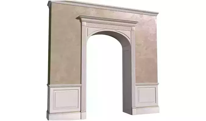 Interior Arched Opening Door Portal Arched doorway 3D model