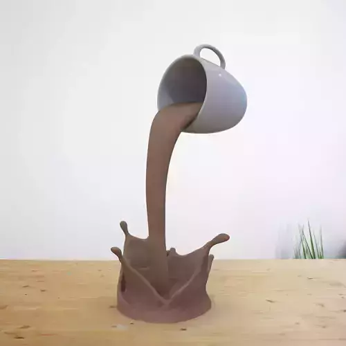 Tasse a cafe flottante 3D print model