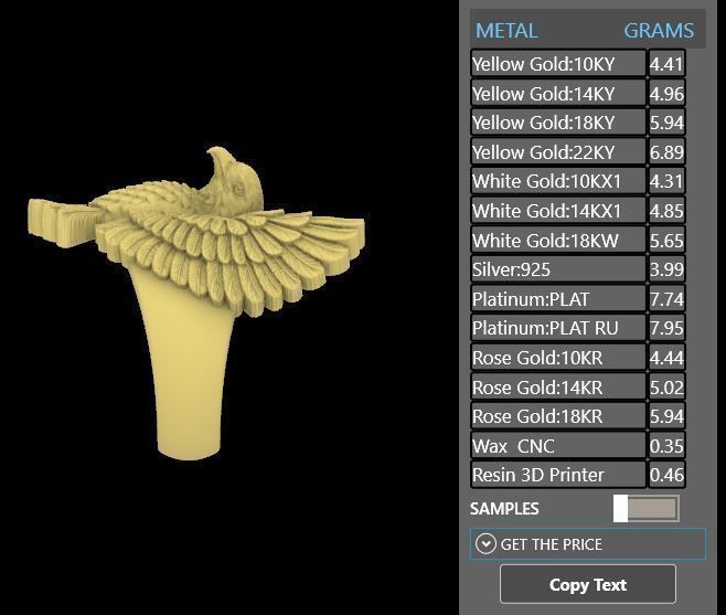 EAGLE RING 25 CLOSED BEAK 3D print model_14