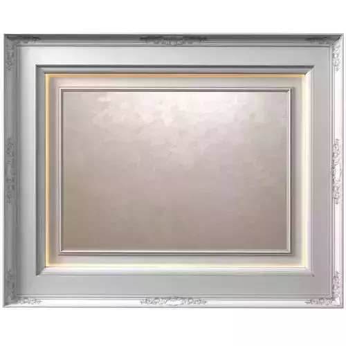 Coffered ceiling decorative painting in Art Deco style 3D model