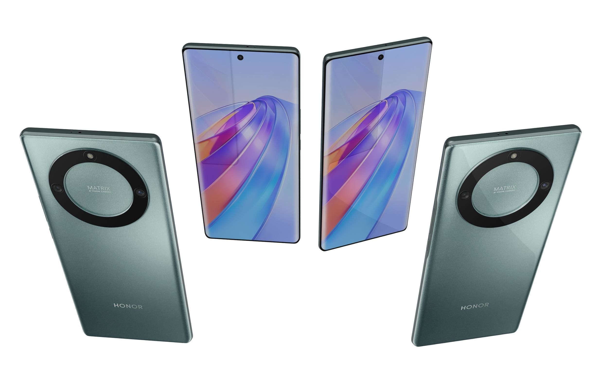 Honor X40 Green 3D model_4