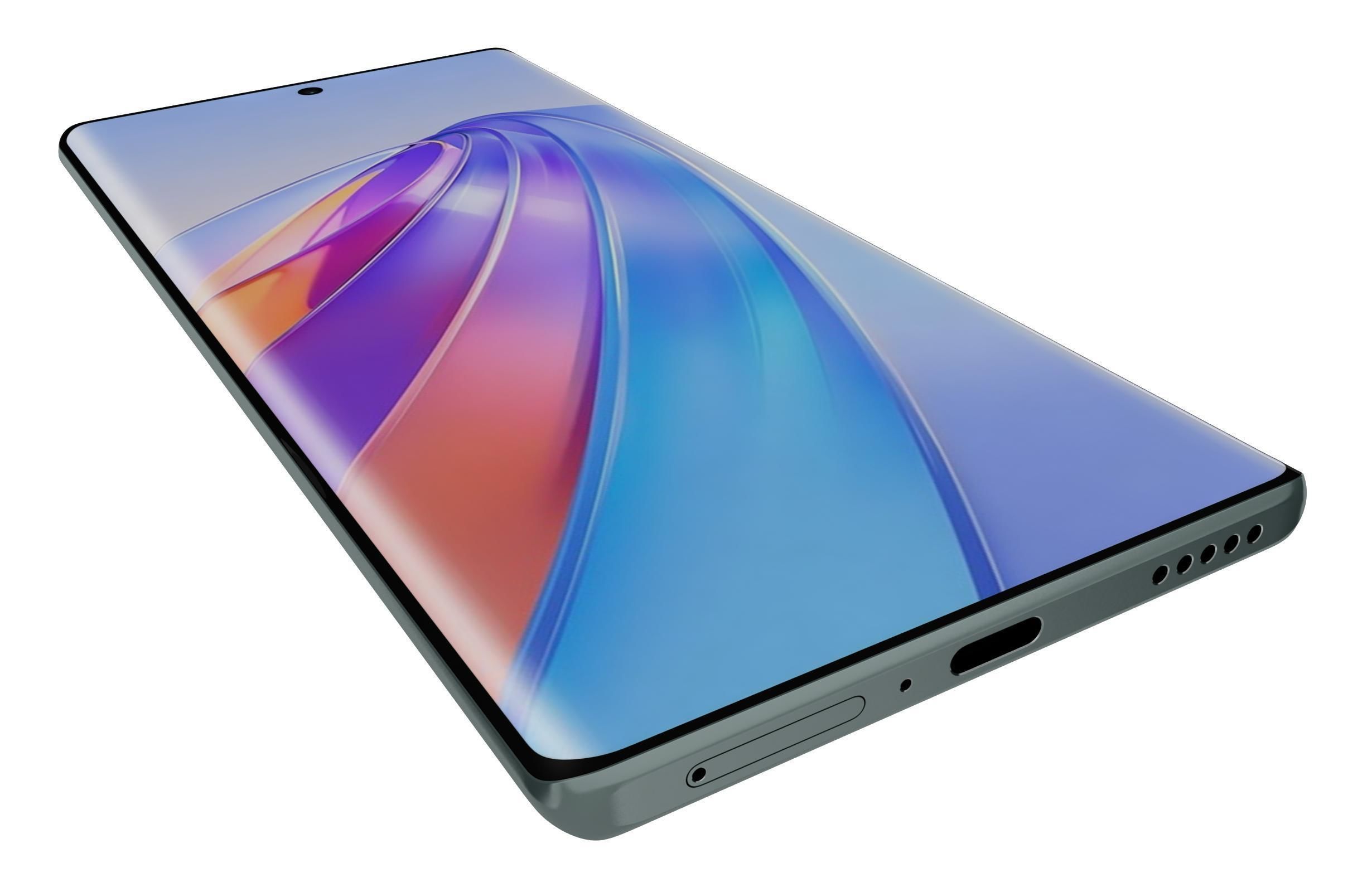 Honor X40 Green 3D model_12