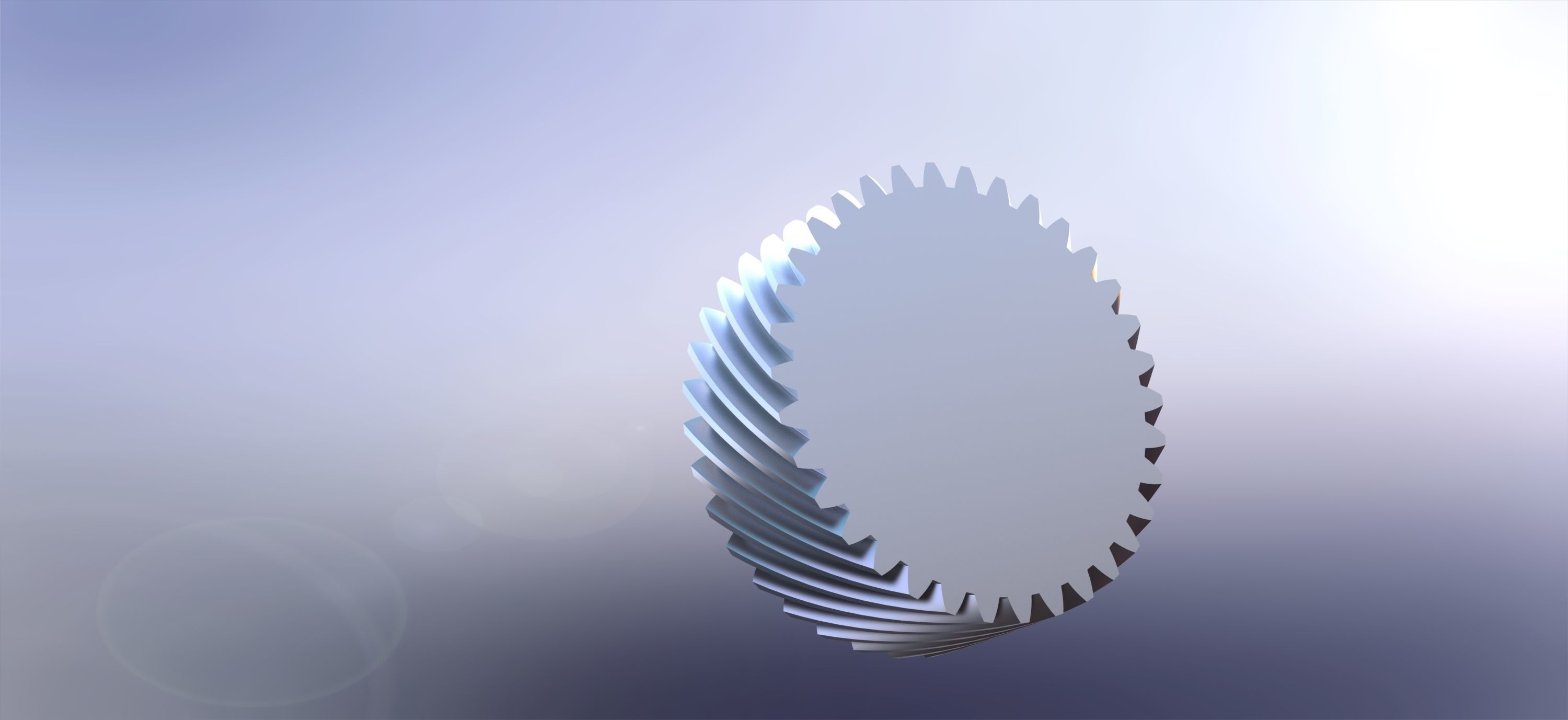 Helikal gear 3D print model_1