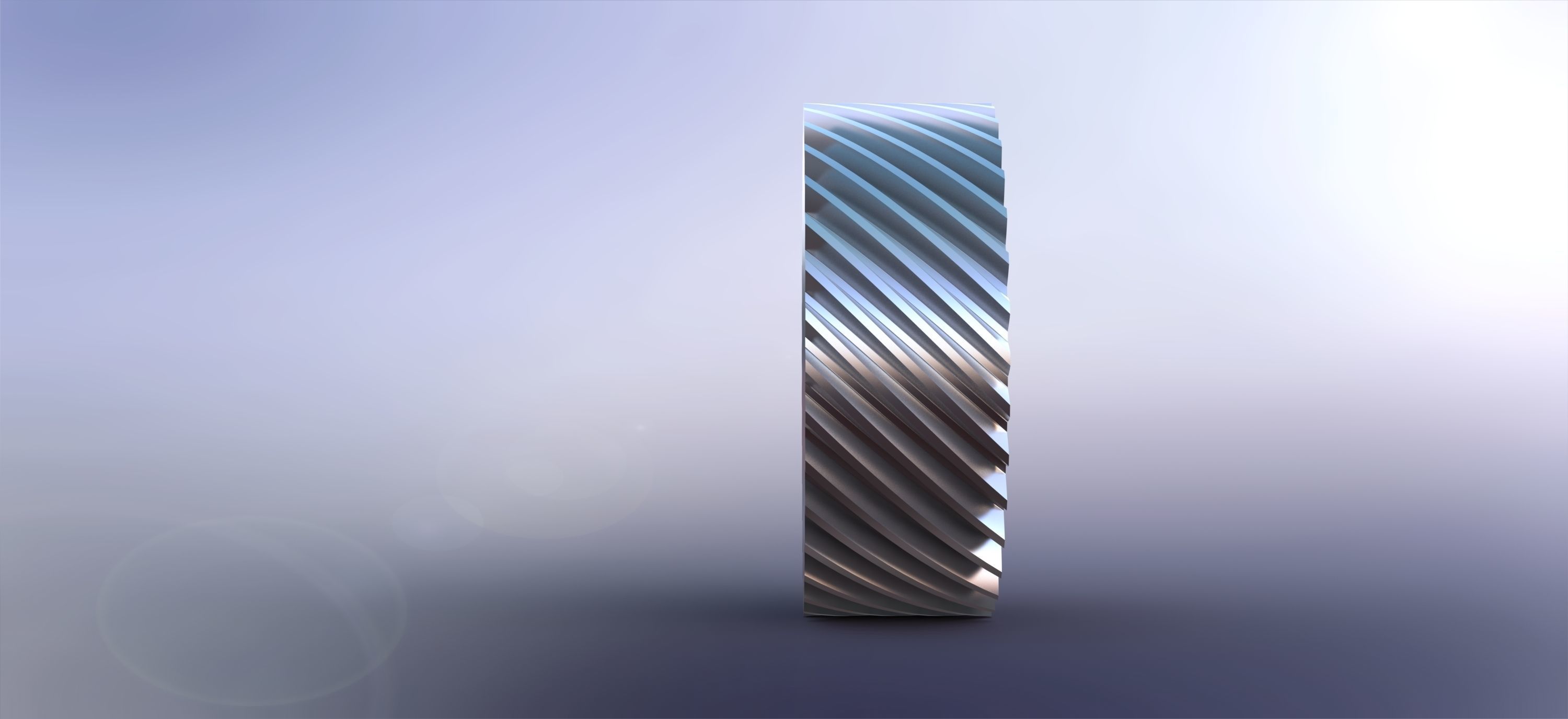 Helikal gear 3D print model_2