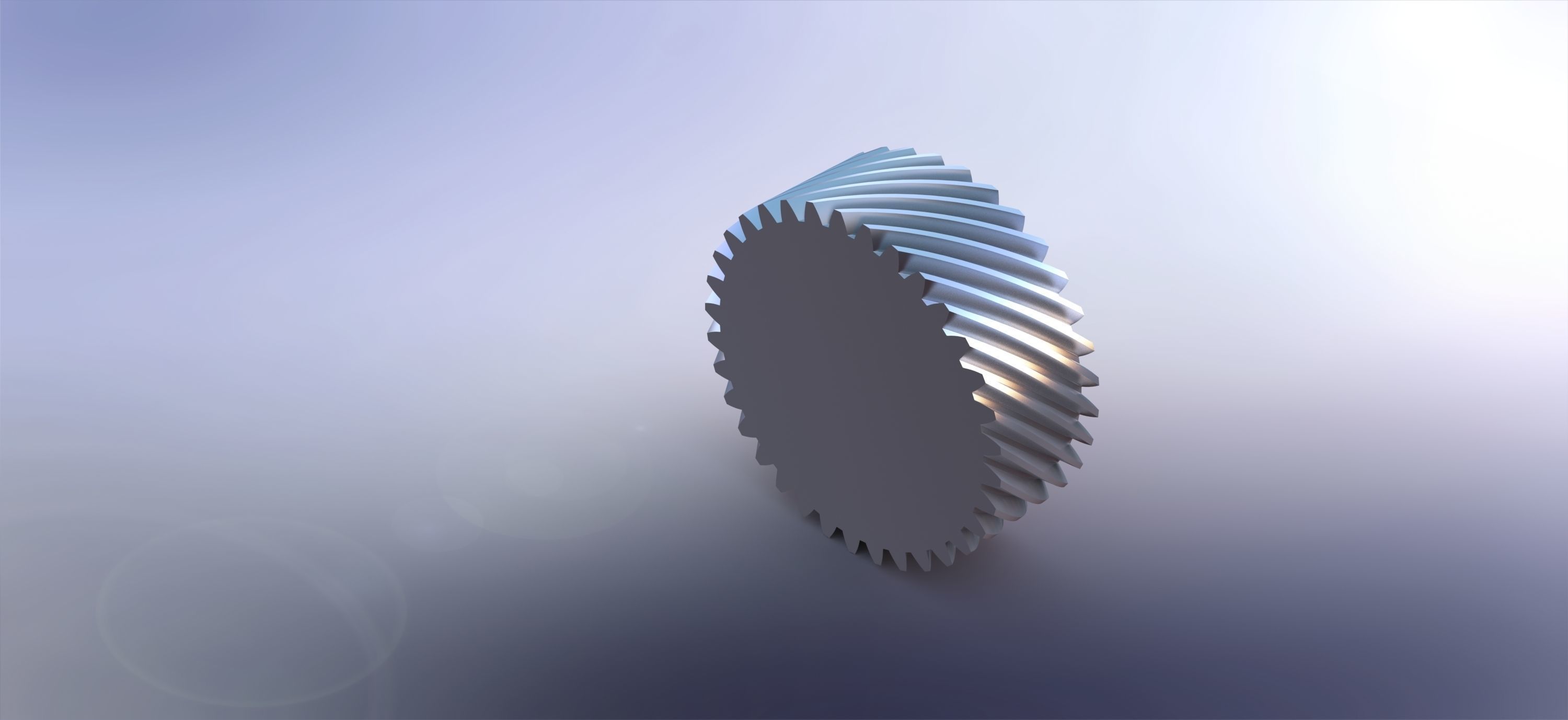 Helikal gear 3D print model_4