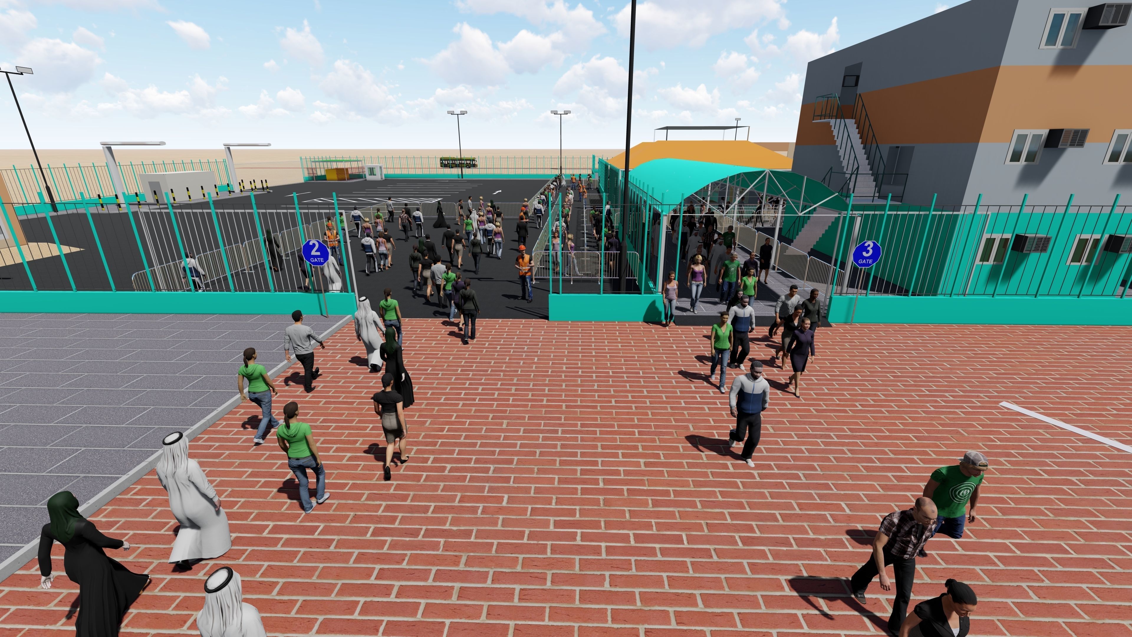 Doha Bus Station 3D model-11 Low-poly 3D model_2