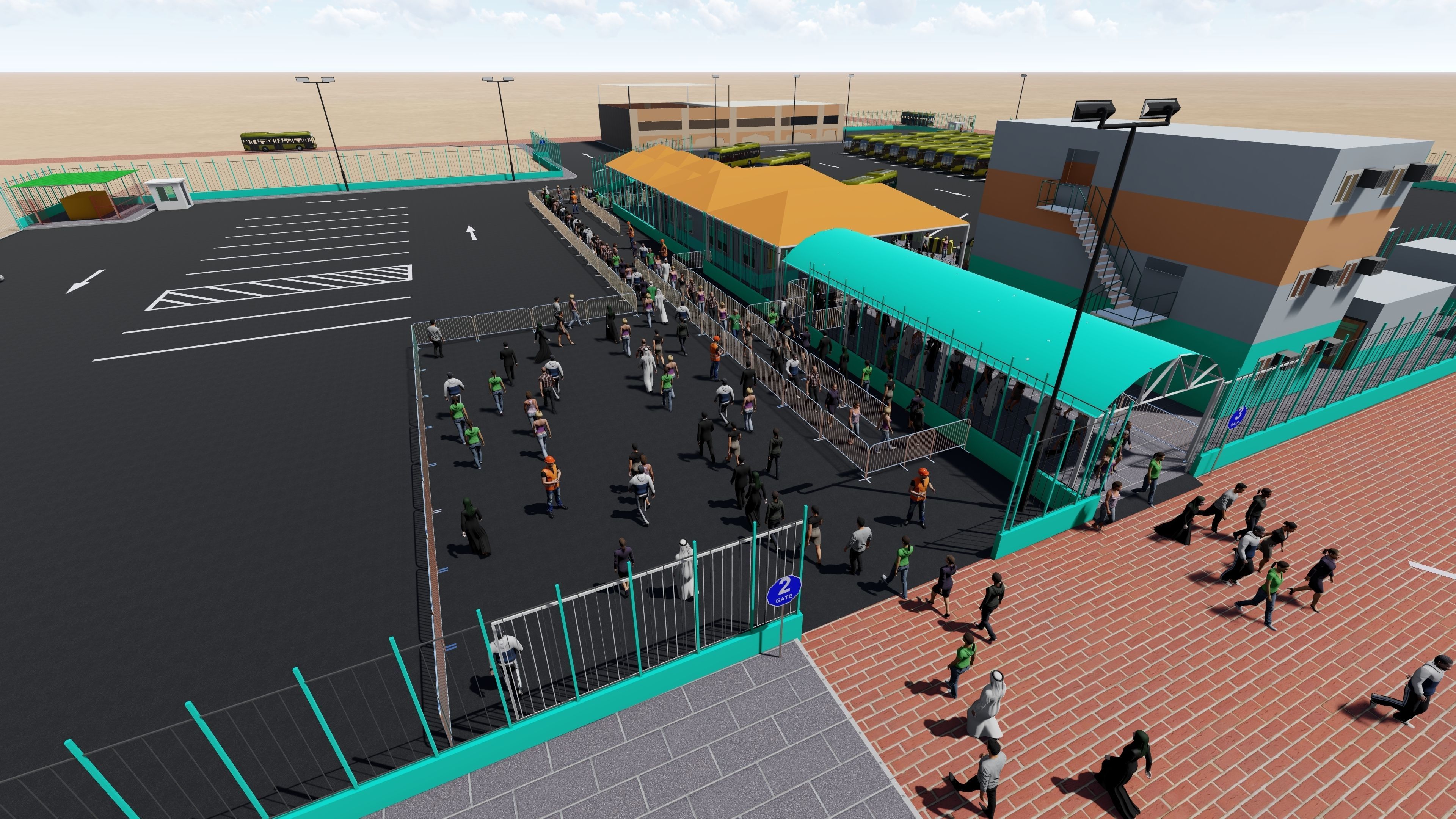 Doha Bus Station 3D model-11 Low-poly 3D model_1