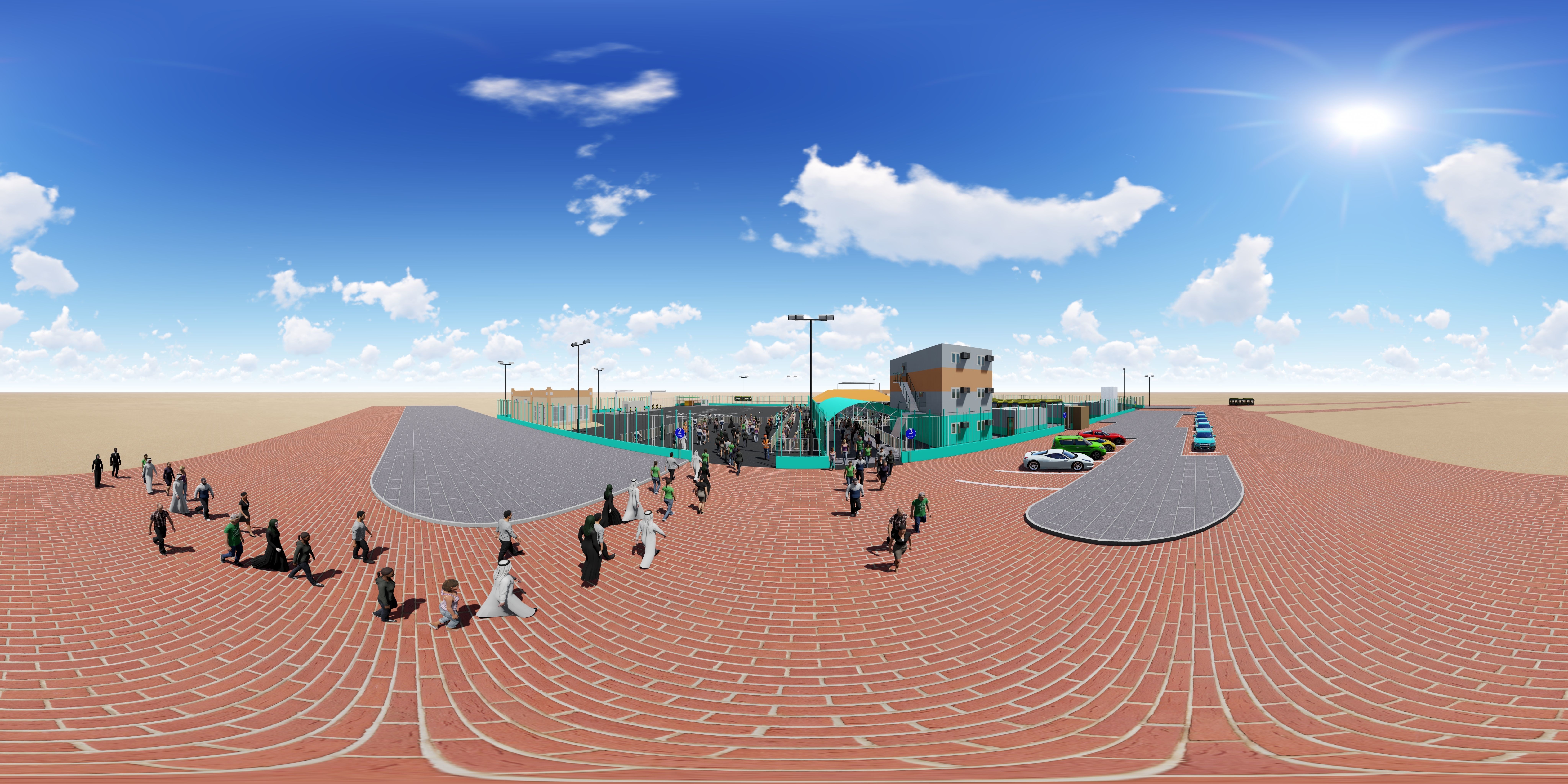 Doha Bus Station 3D model-11 Low-poly 3D model_3