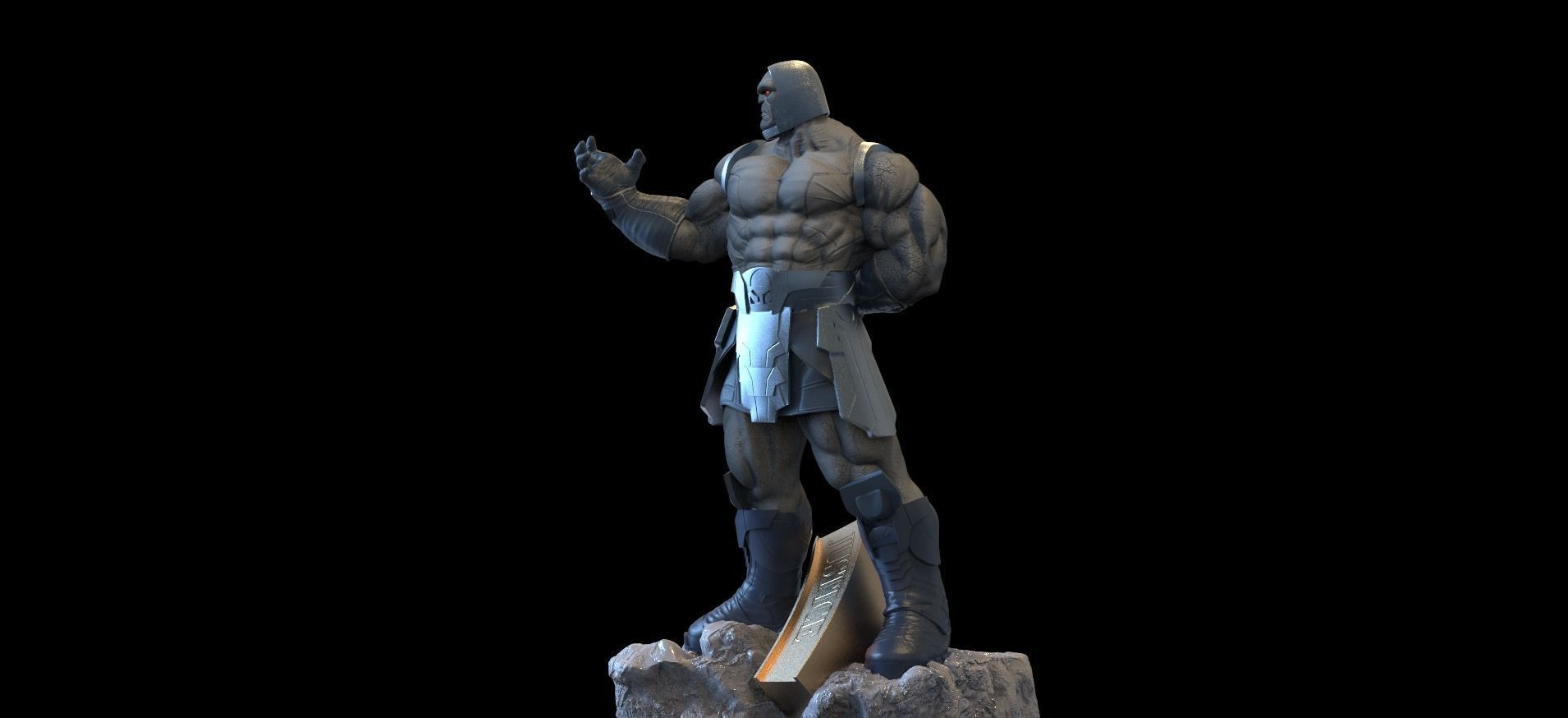 Darkseid statue 3D print model_6