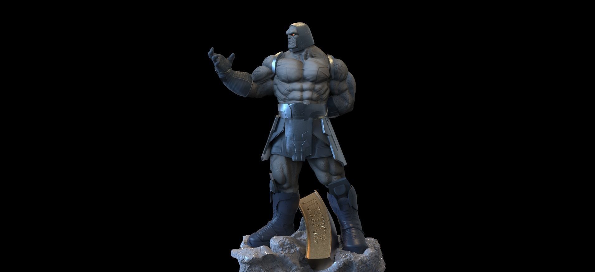 Darkseid statue 3D print model_7