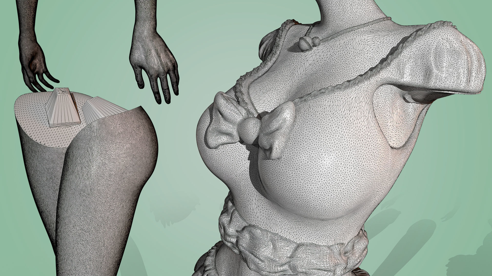 3D Print model - Cute kitsune girl 3D print model_16