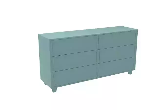 Modern Chest of 6 Drawers with Legs