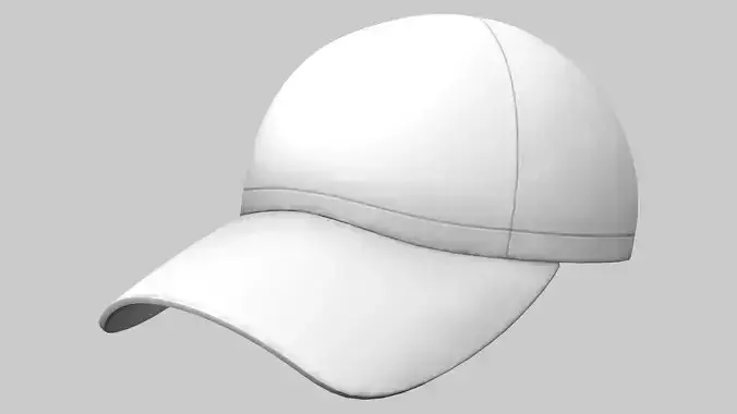 White Golfer Cap Hat