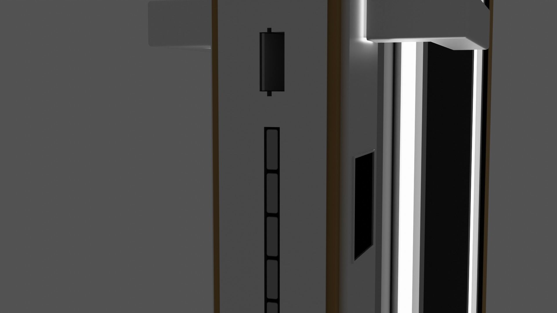 Modern doors Free 3D model_6