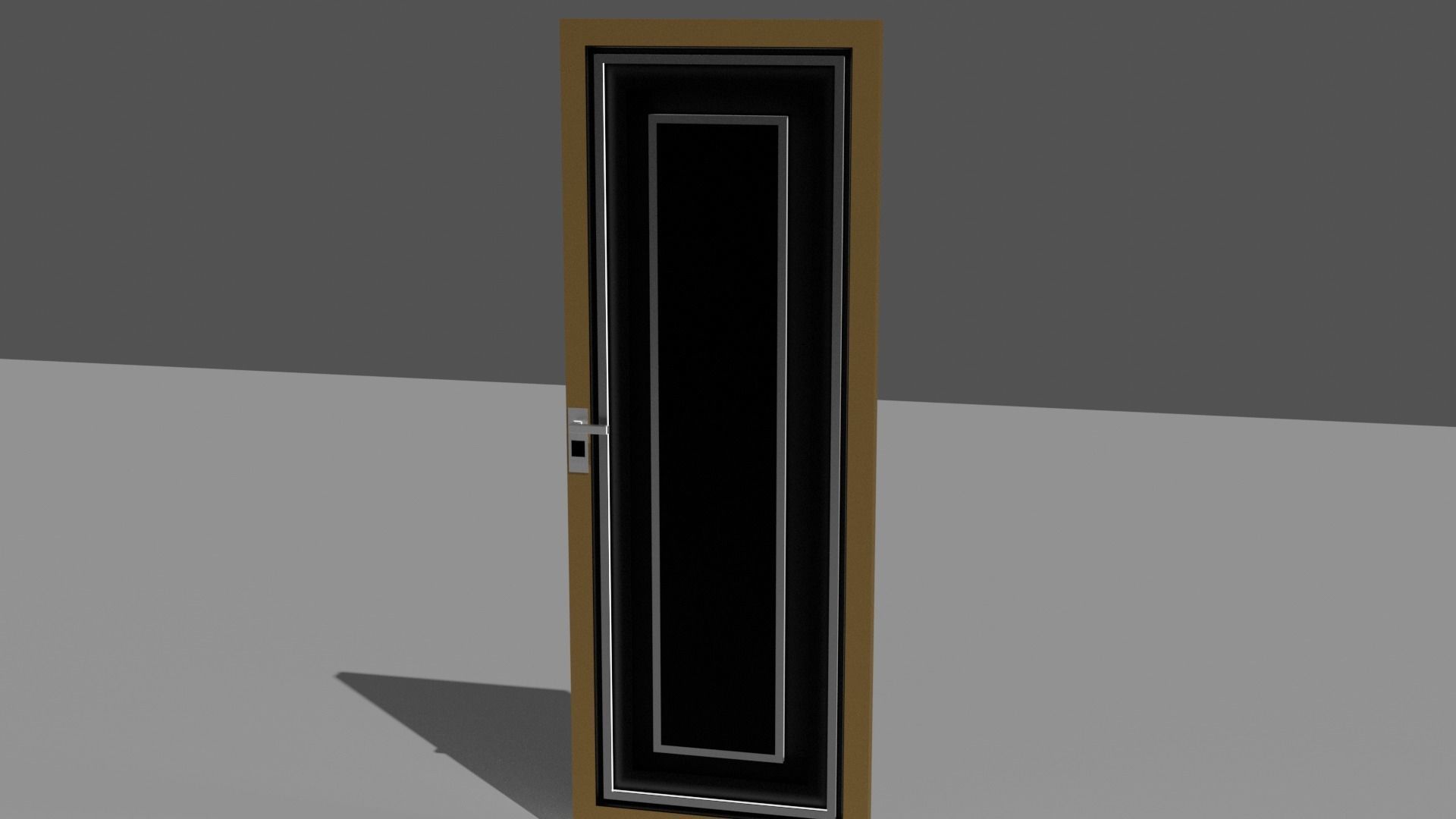 Modern doors Free 3D model_4
